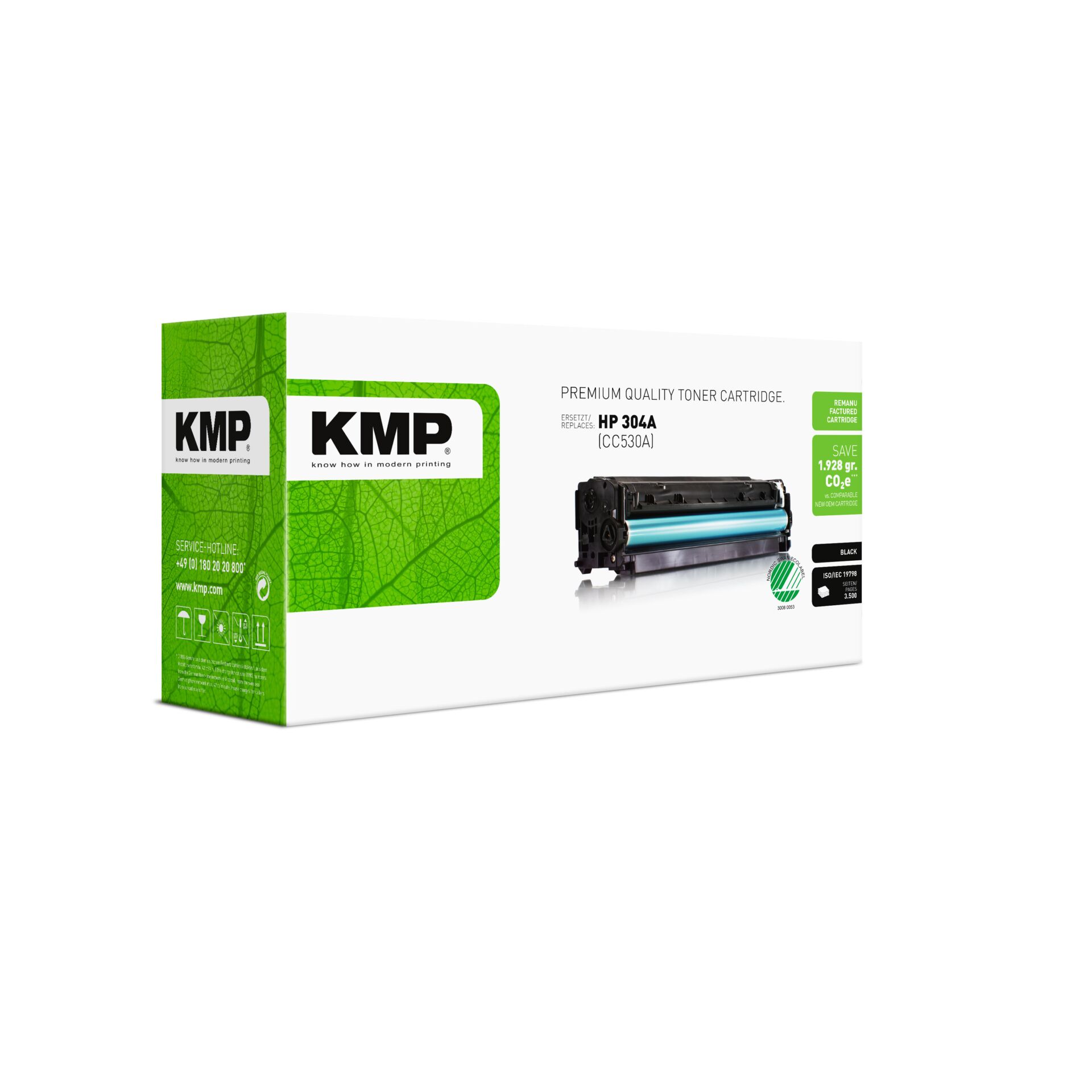 Computerausrüstung, Elektronik, Hardware, Adapter, Tonerpatrone, HP 304A, KMP, Schwarz, Kompakt