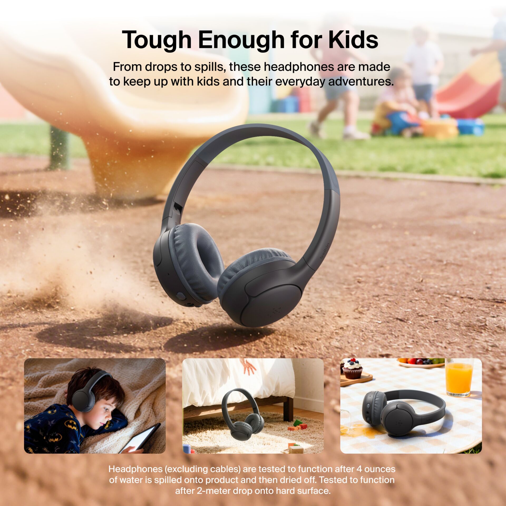 kopfhörer, over-ear, drahtlos, schwarz, kinder