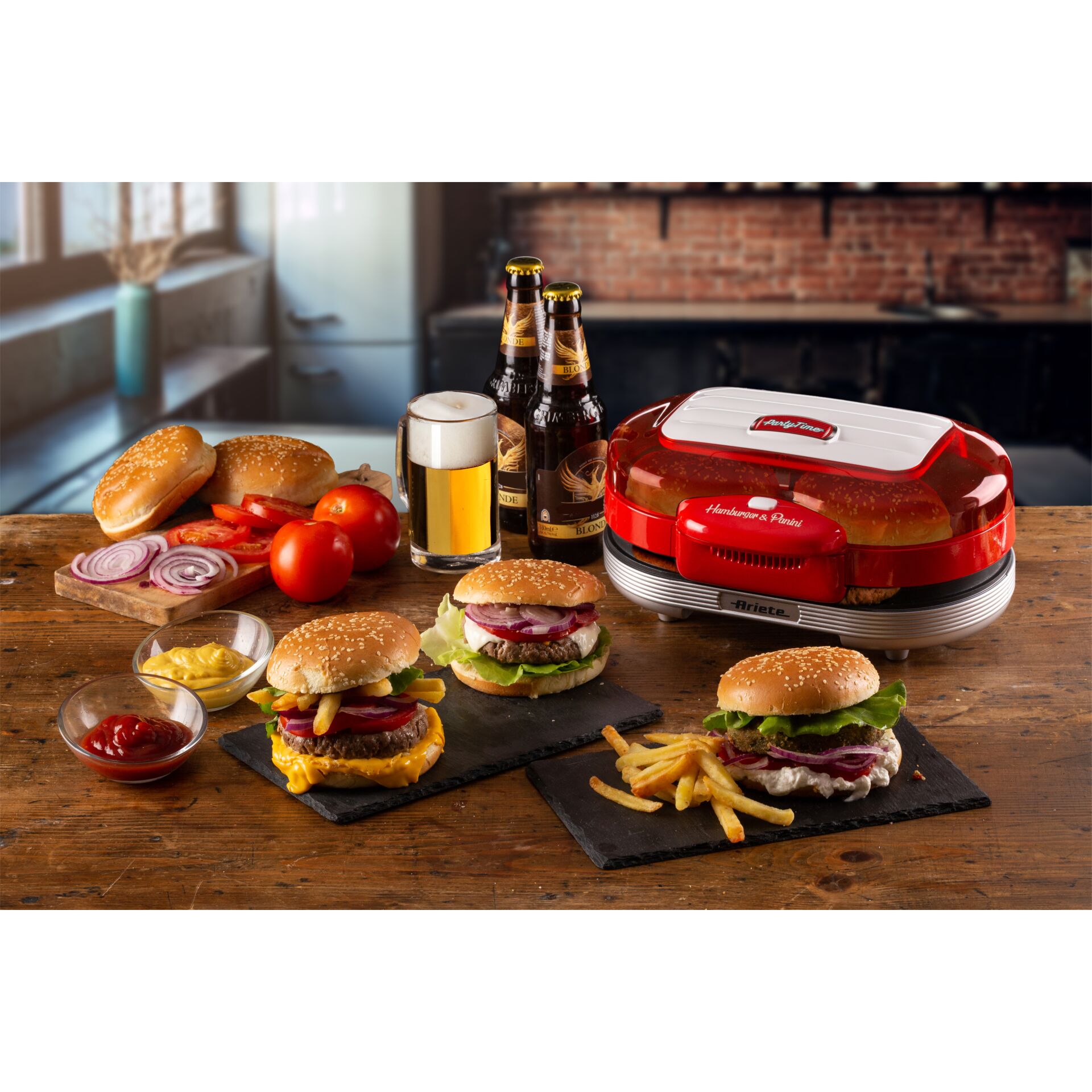 Grill, Hamburger, Küche, Barbecueset, Burger