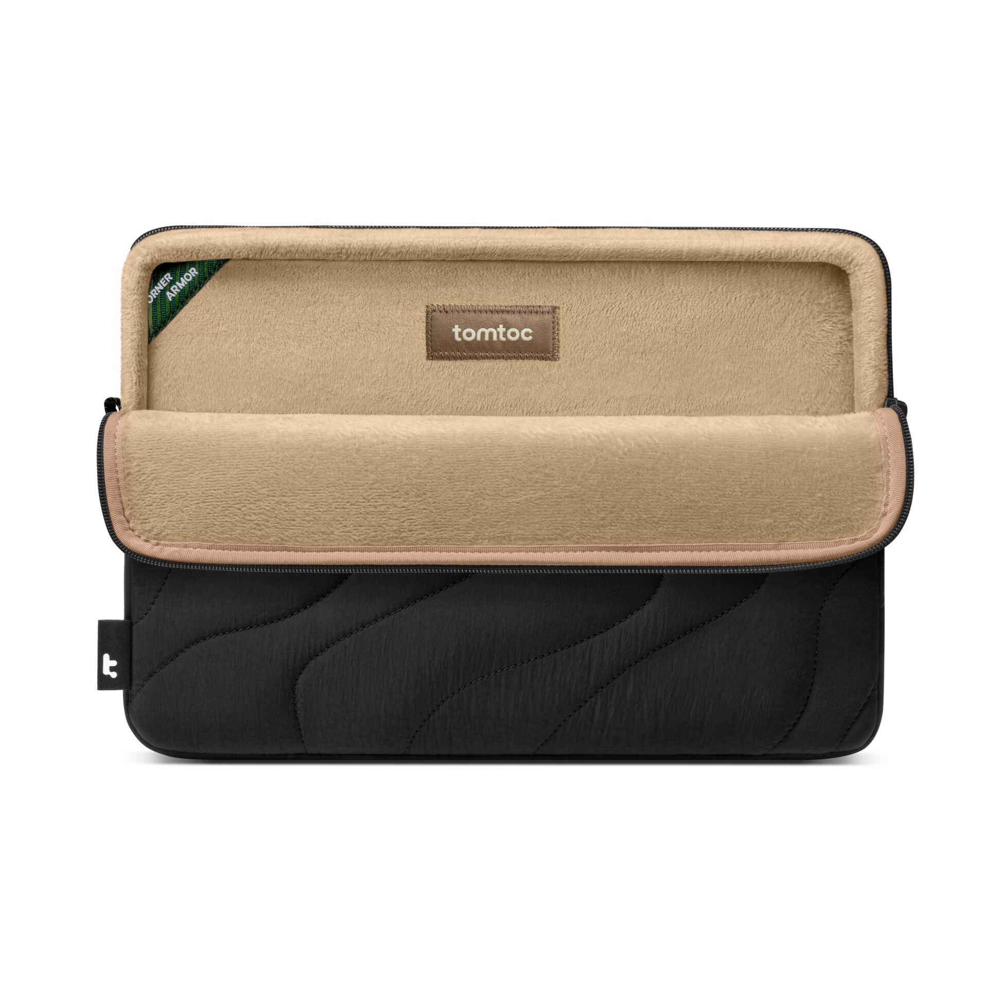 tablet sleeve, neoprene case, schwarz, Reißverschluss,  gepolstert