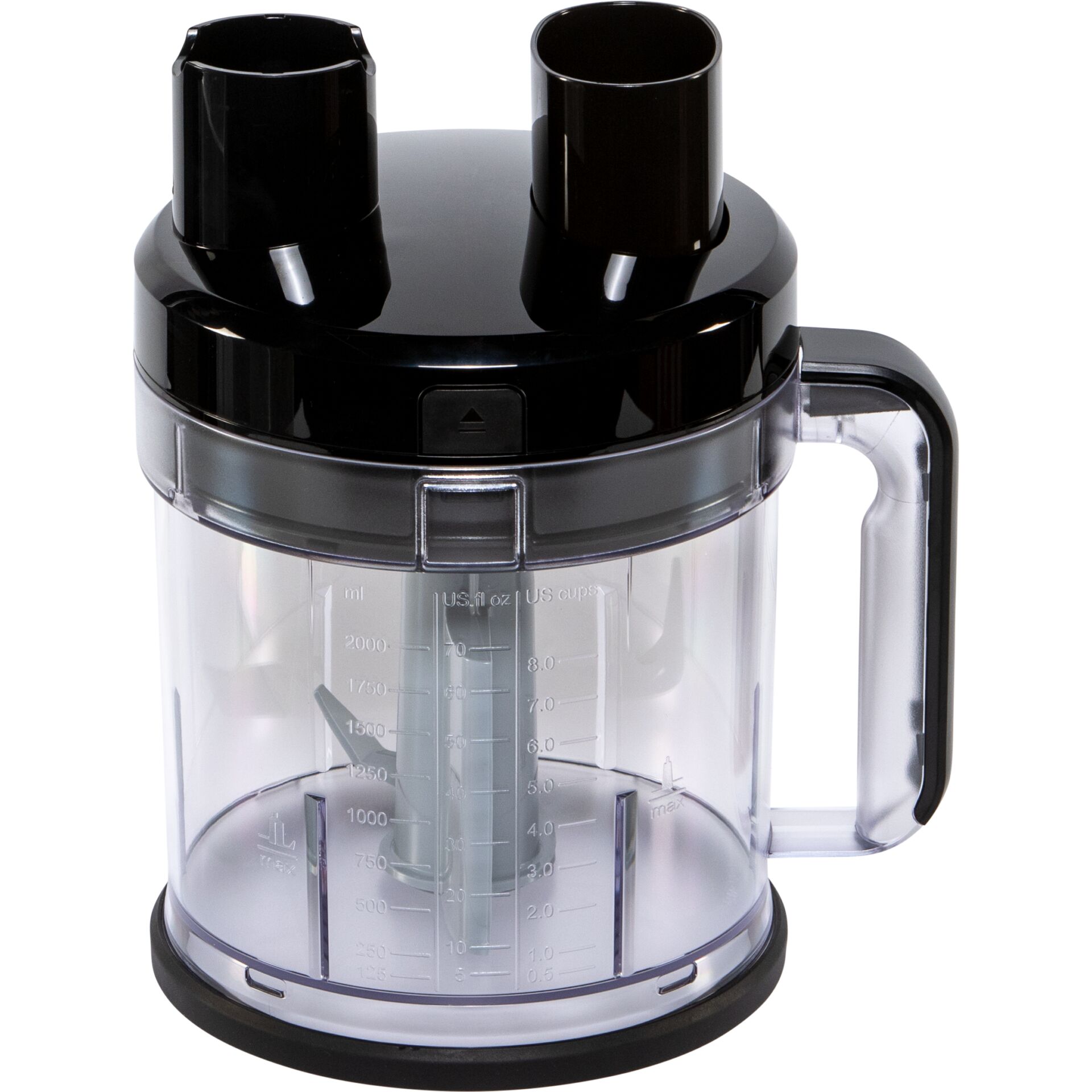Küchenmaschine, Zerkleinerer, Mixer, Glasbehälter, Schwarz