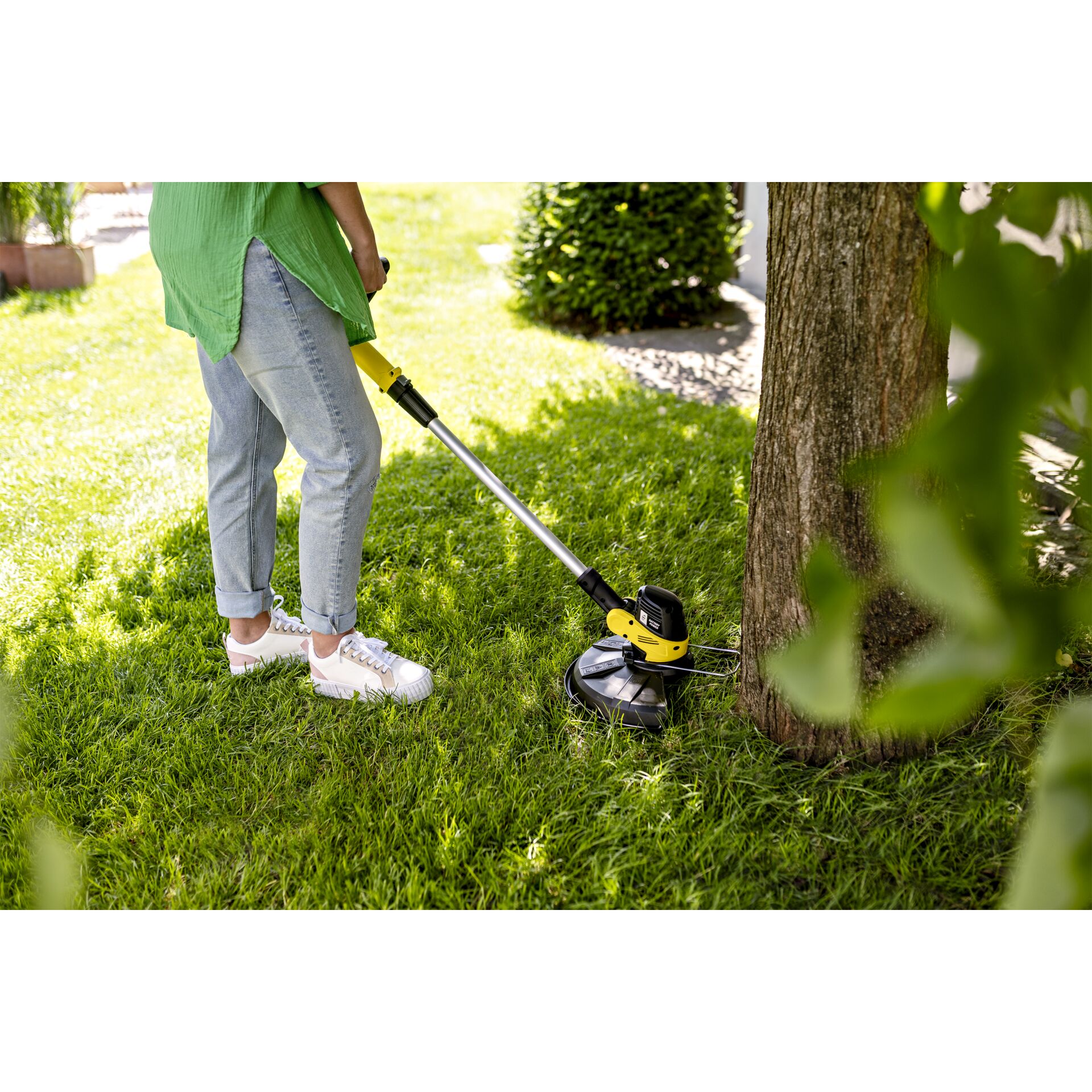 Gras, Rasen, Gerät, Person, Rasen mähen