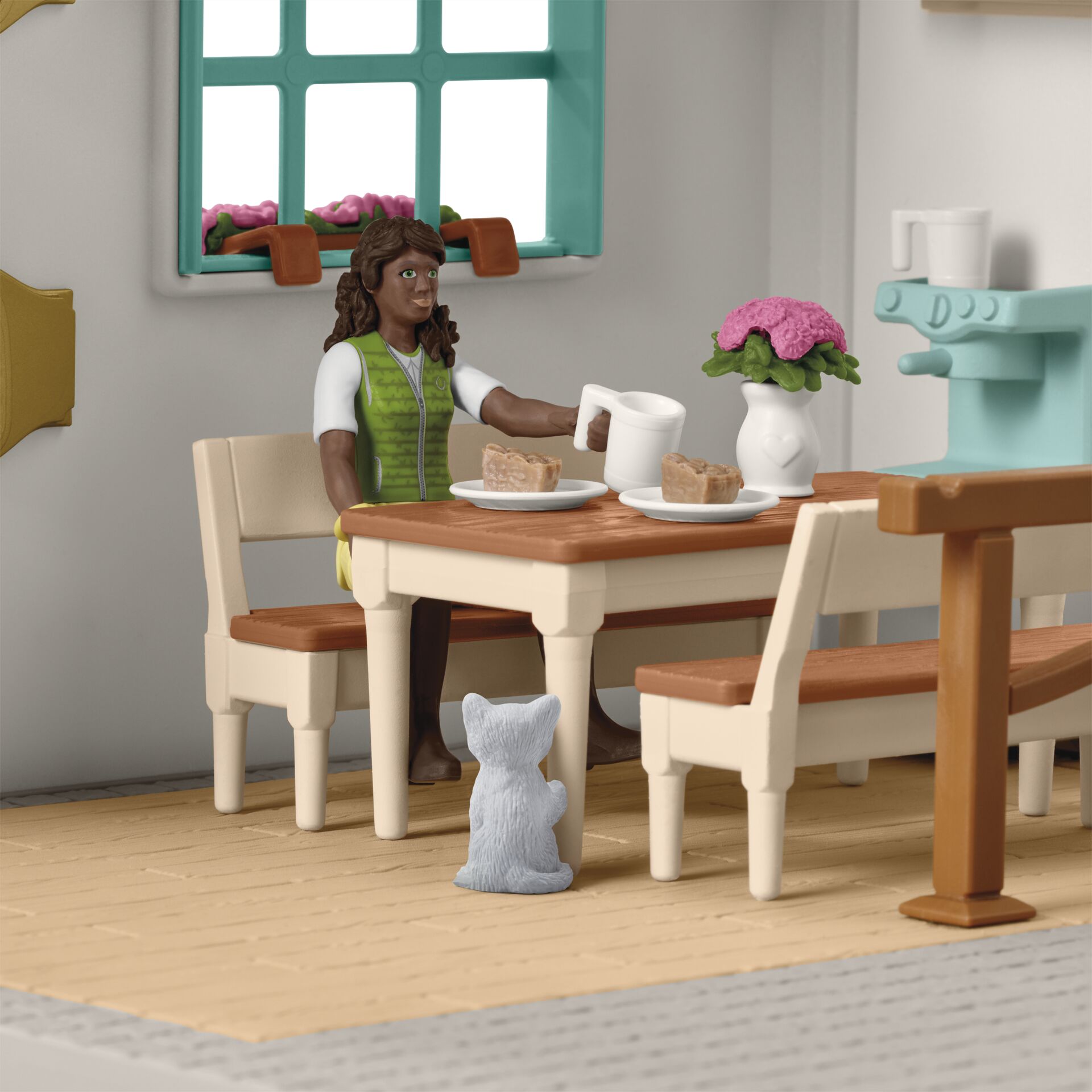 Esszimmer, Esstisch, Mobiliar, Tabelle, Töpferei