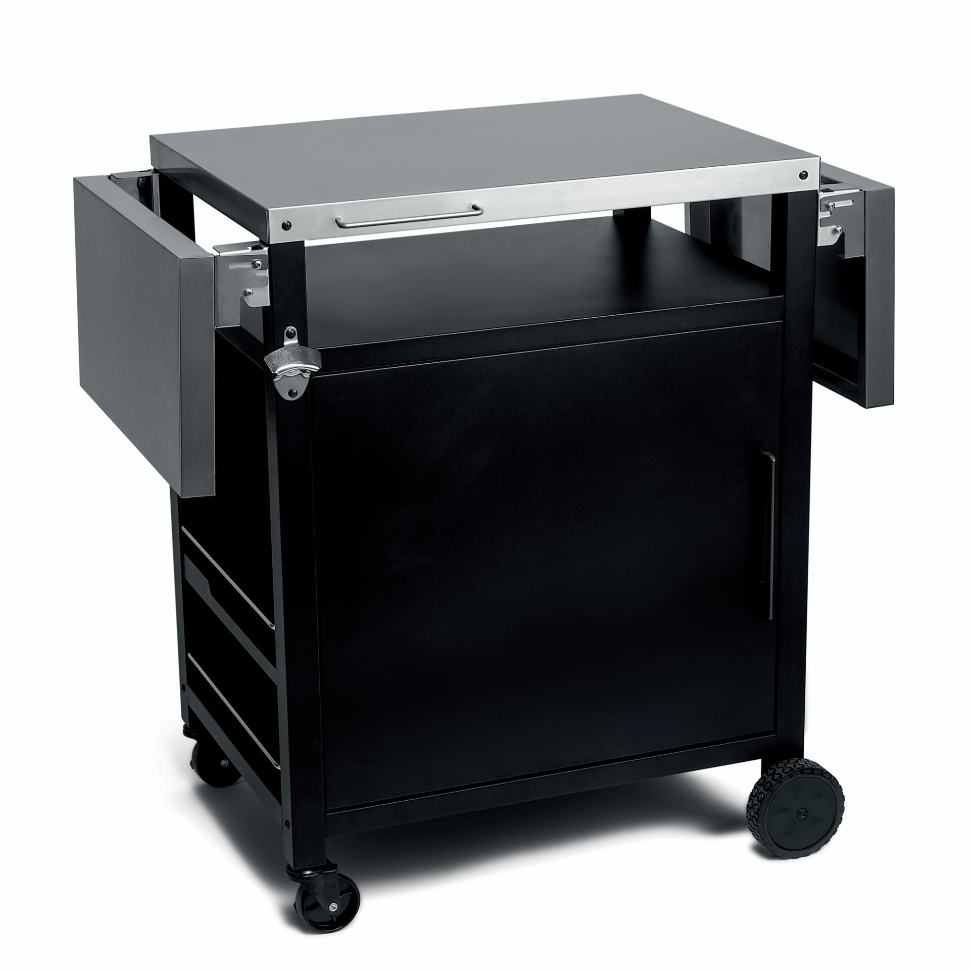 Küche, Grillwagen, Rollwagen, Metall, Schwarz