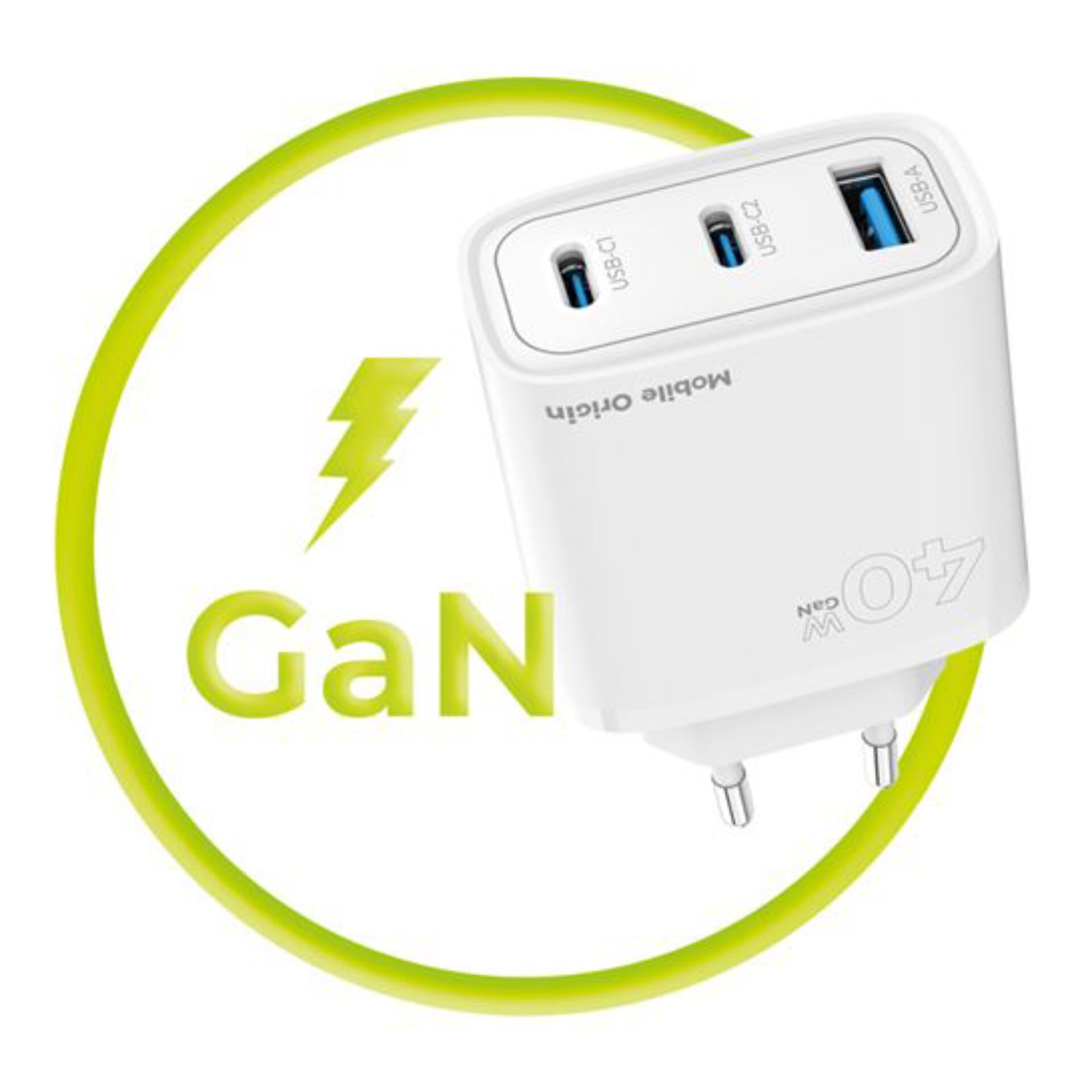 USB-C Hub, Porten-Hub, Reiseadapter, USB-Ladegerät, 4 USB-Anschlüsse