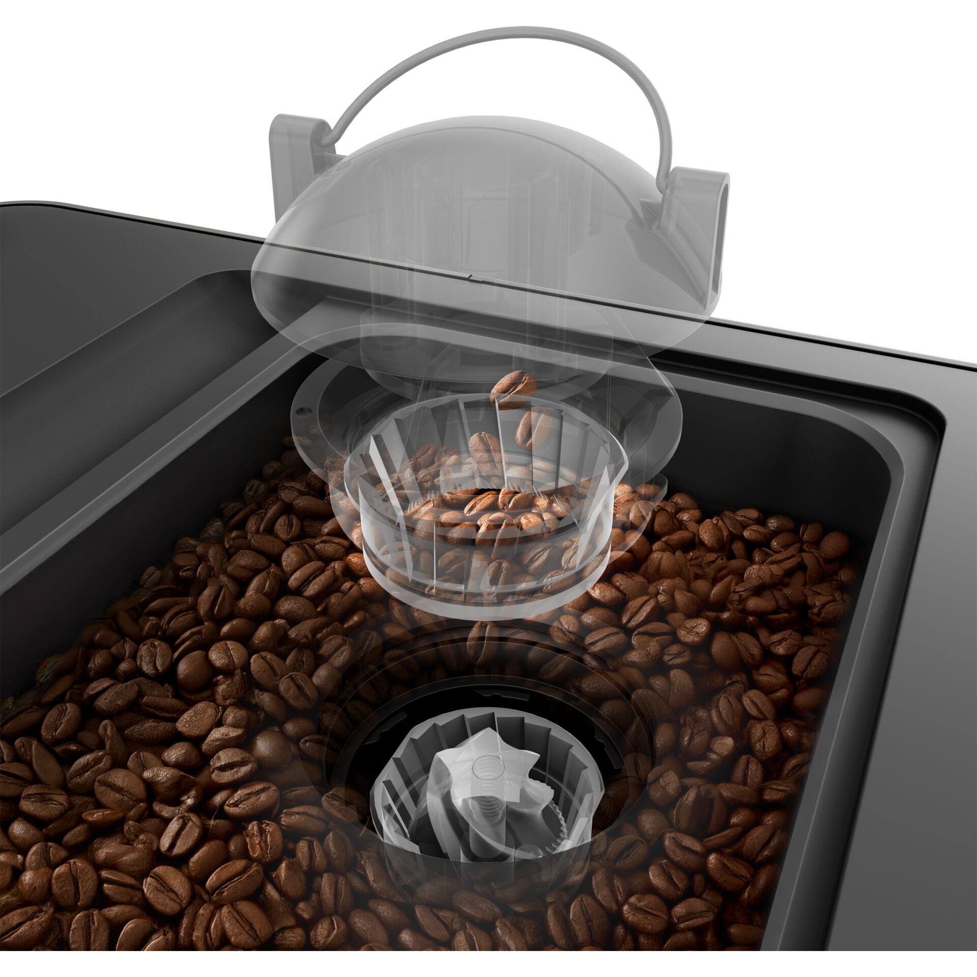 Kaffeemaschine, Kaffee, Kaffeebohnen, Kaffeebehälter, Kaffeepresse