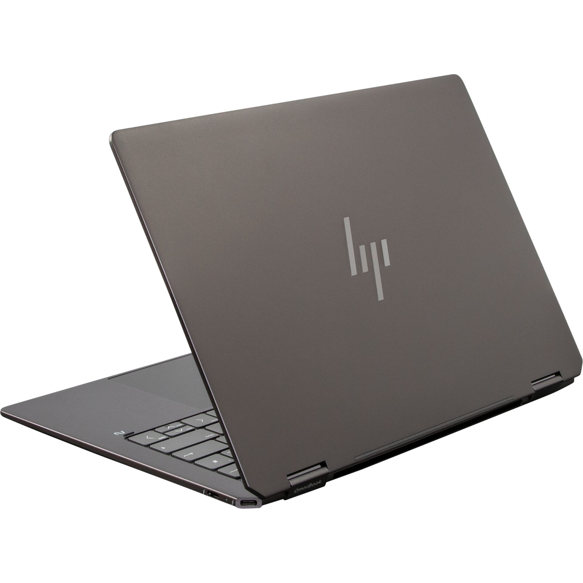 Laptop, HP, Aluminium, Grau, Scharnier