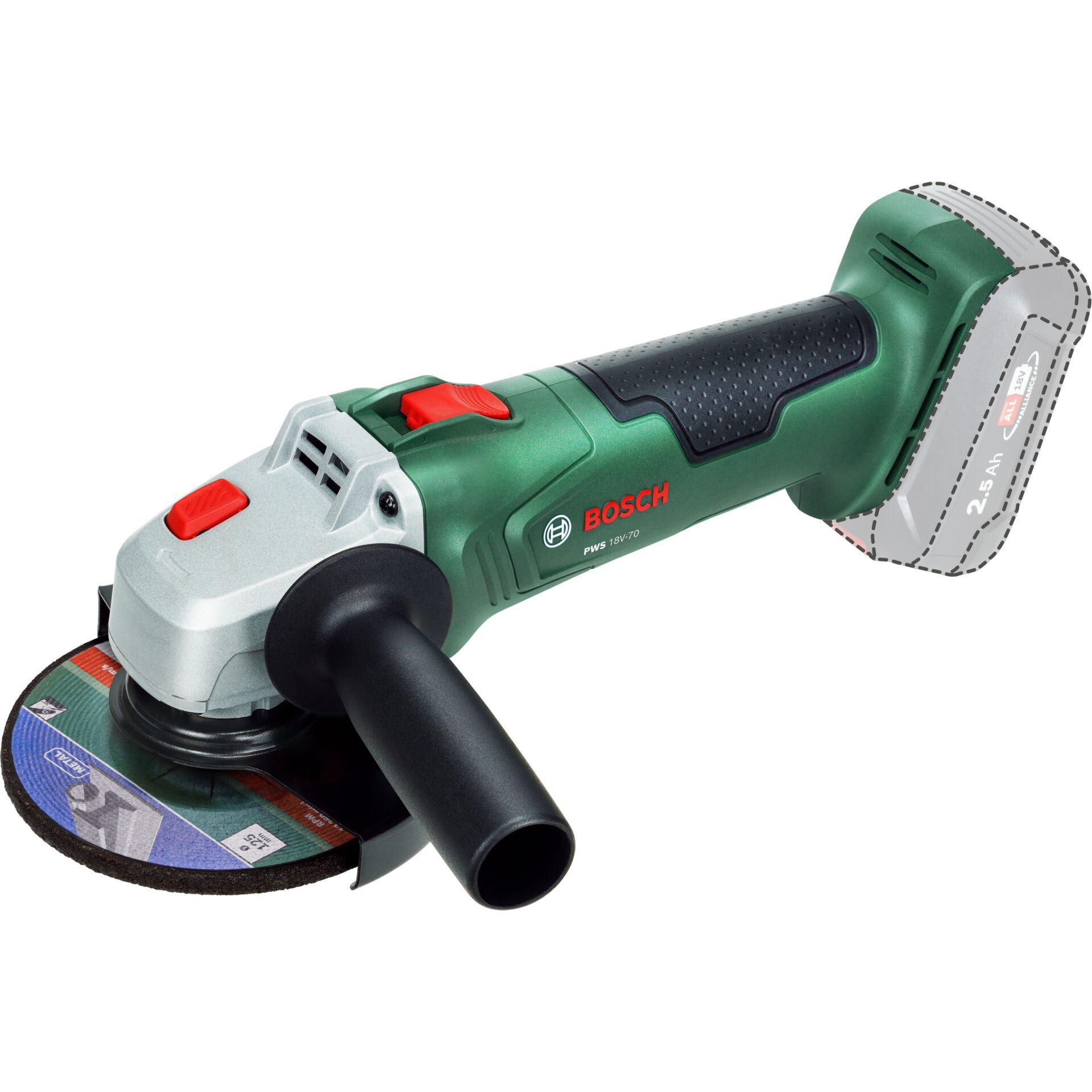 Bosch PWS 18V-70  Akku-Winkelschleifer