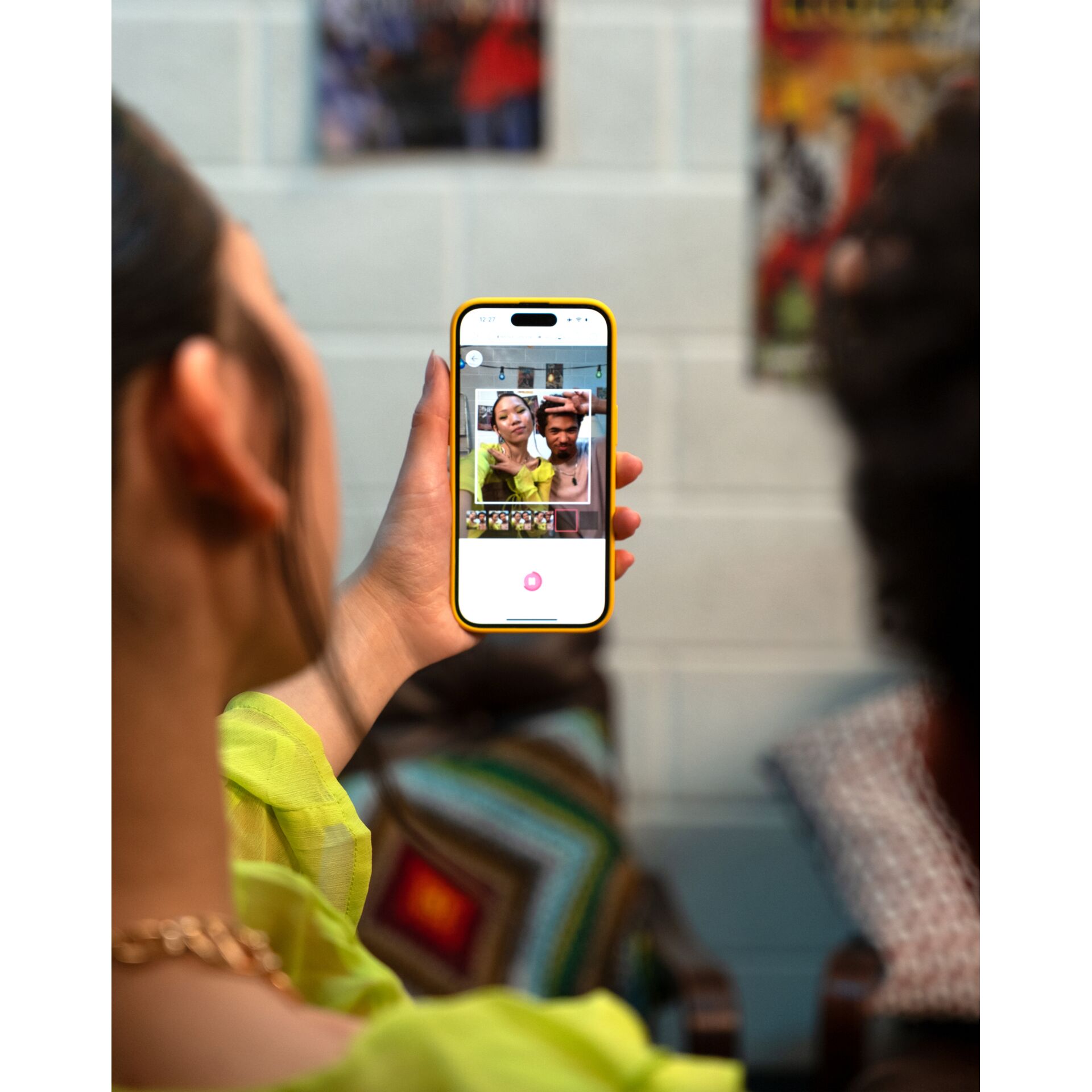 Elektronik, Telefon, Handy, Photographie, Person