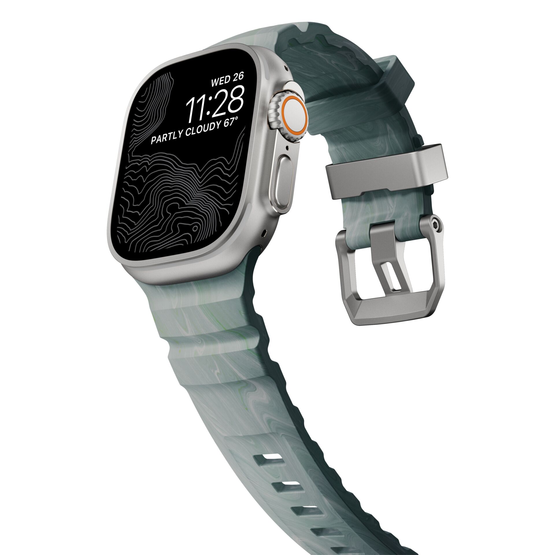 Smartwatch, Wearable, Metallgehäuse, Silikonband, Touchscreen