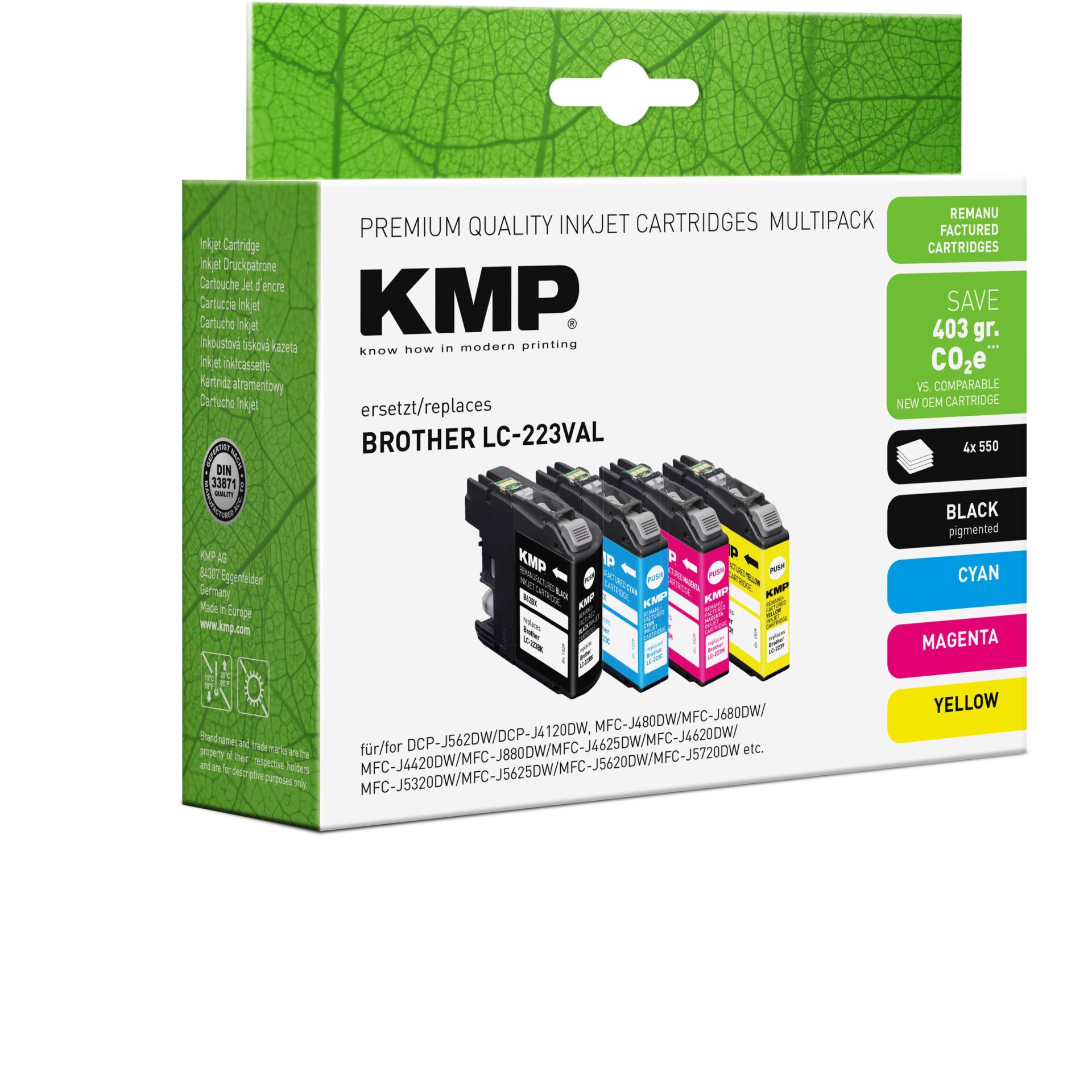 Werbung, Visitenkarte, Text, Plakat, QR-Code, Tintenpatronen, KMP, Multipack, Schwarz, Cyan, Magenta, Gelb, Druckerpatronen
