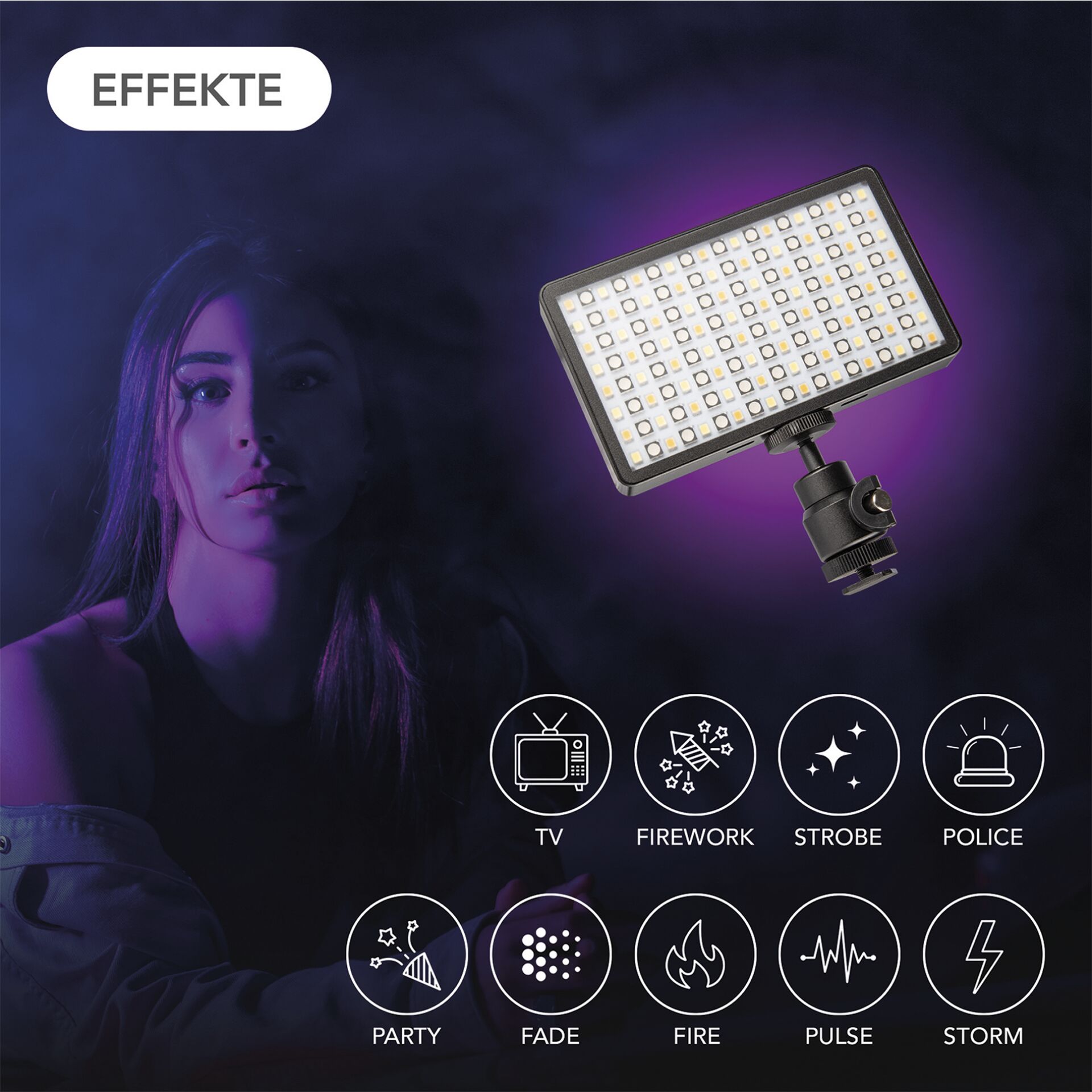 GEFÜHRT, Beleuchtung, Erwachsener, Person, Frau