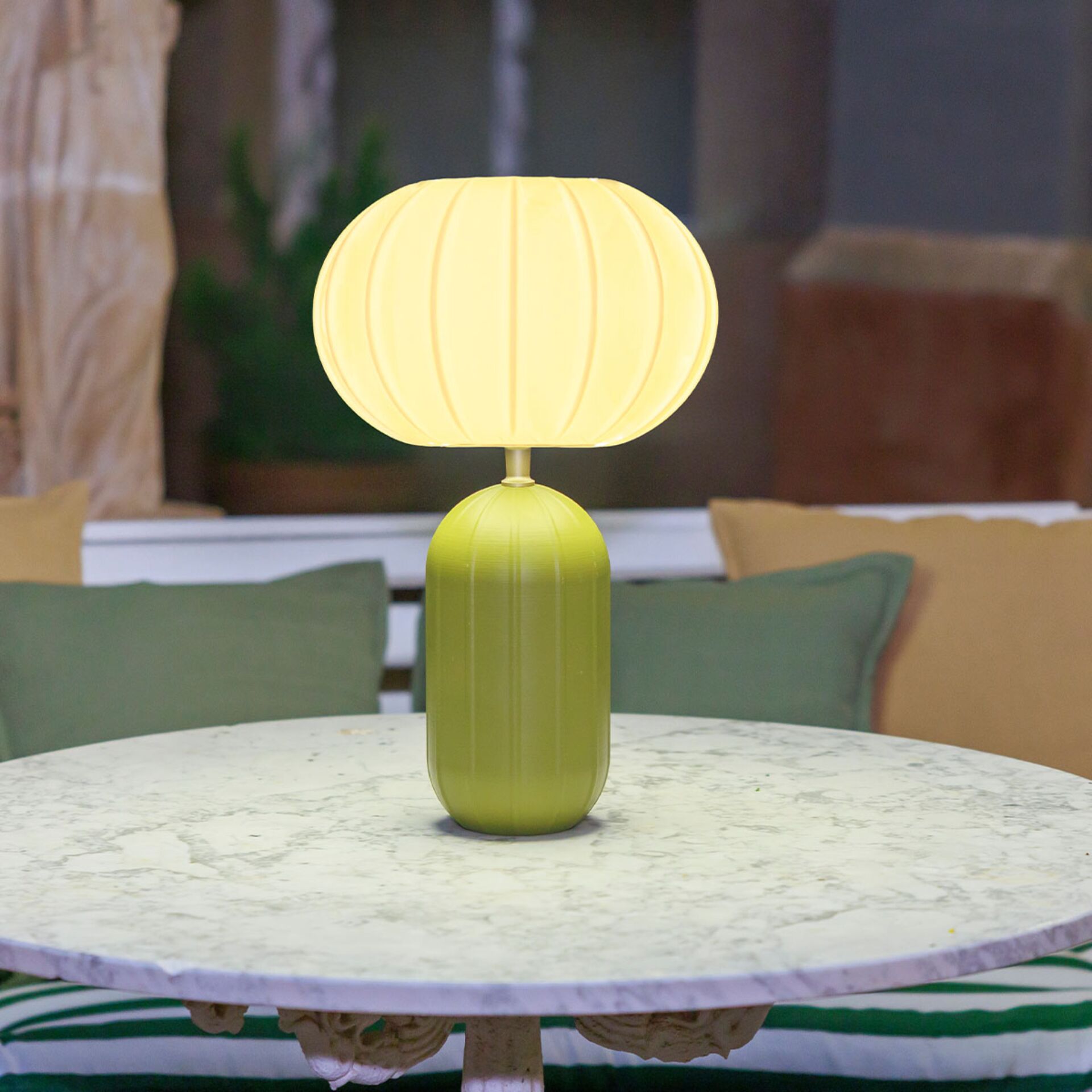 New Garden RACHEL 45 olive  Tischlampe