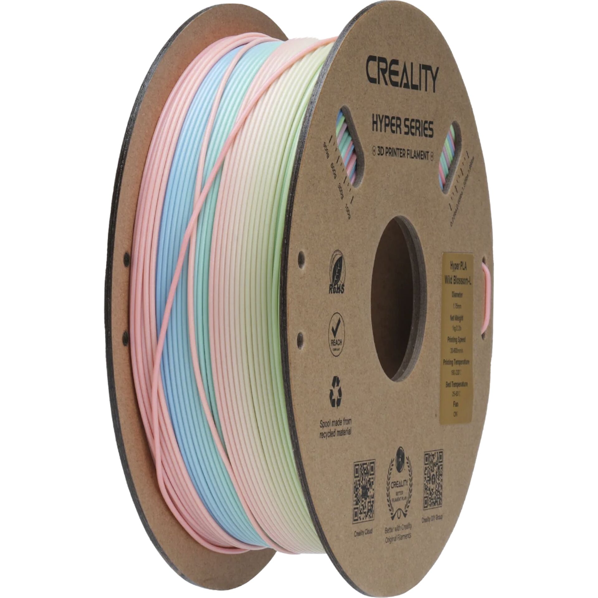 Creality Filament Hyper Rainbow  Wild Blossom-Long Gradient 1kg