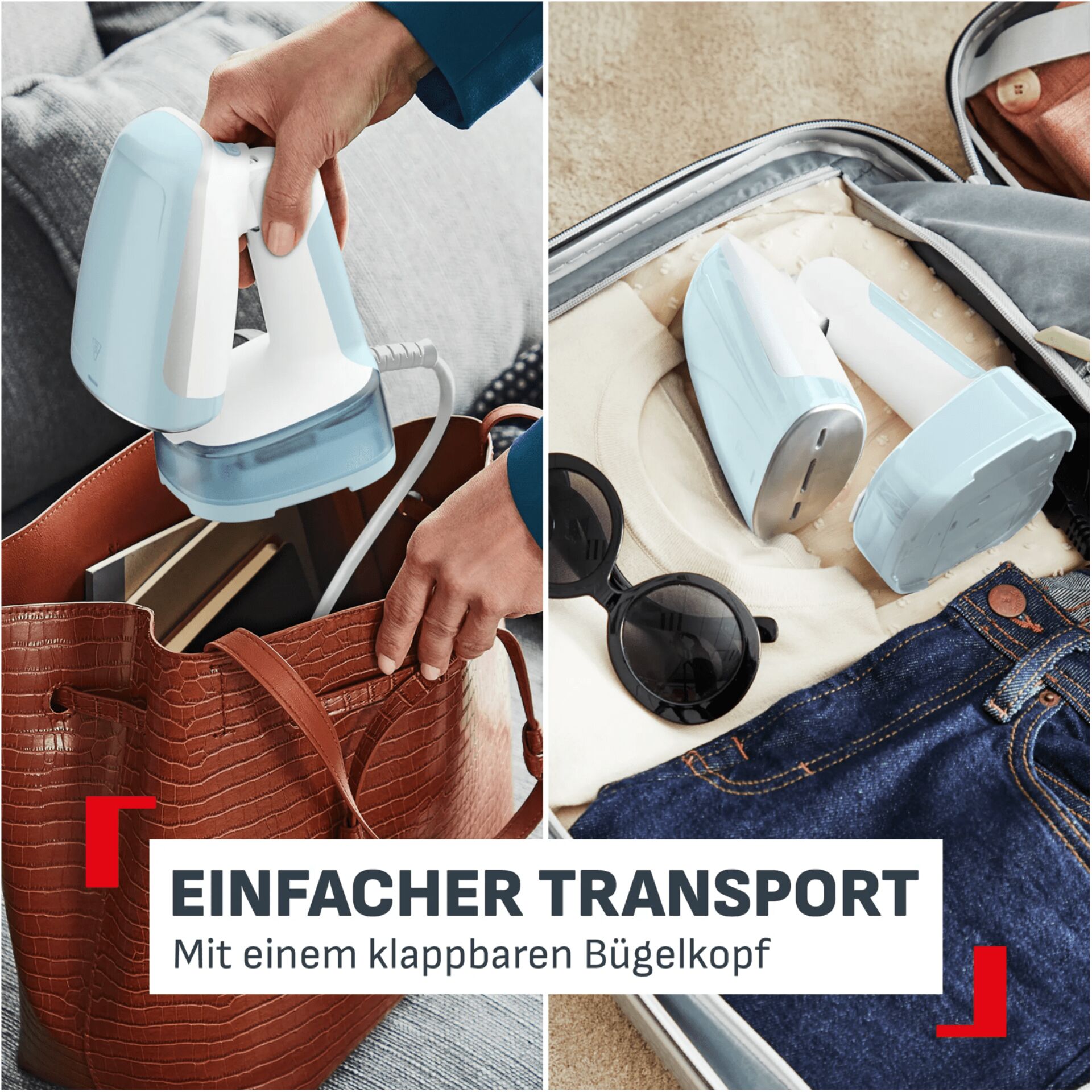 Bügeleisen, Bügelkopf, Haushaltsgerät, Transporttasche, Koffer-Accessoire