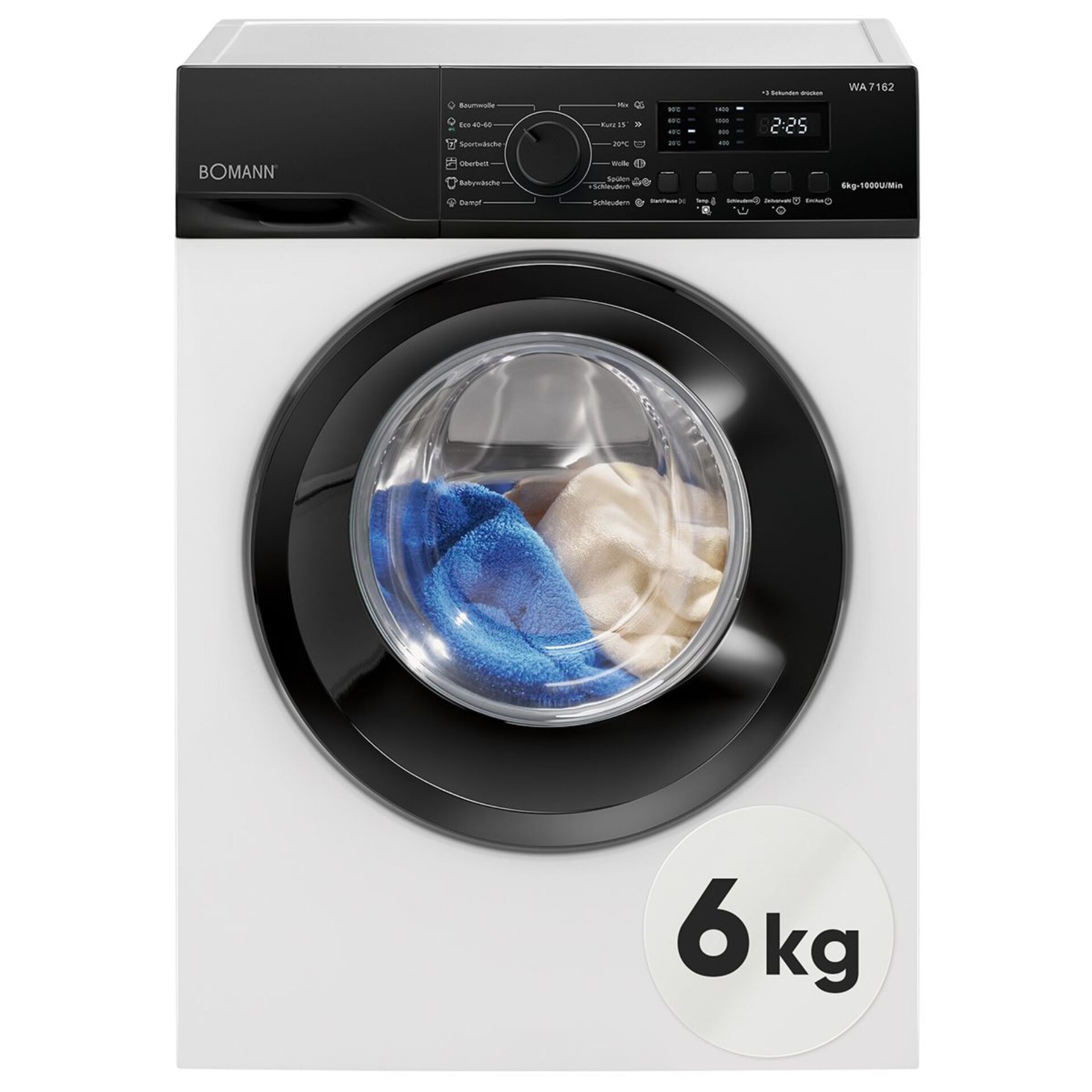 Bomann WA 7162   weiß   6 kg  Waschmaschine