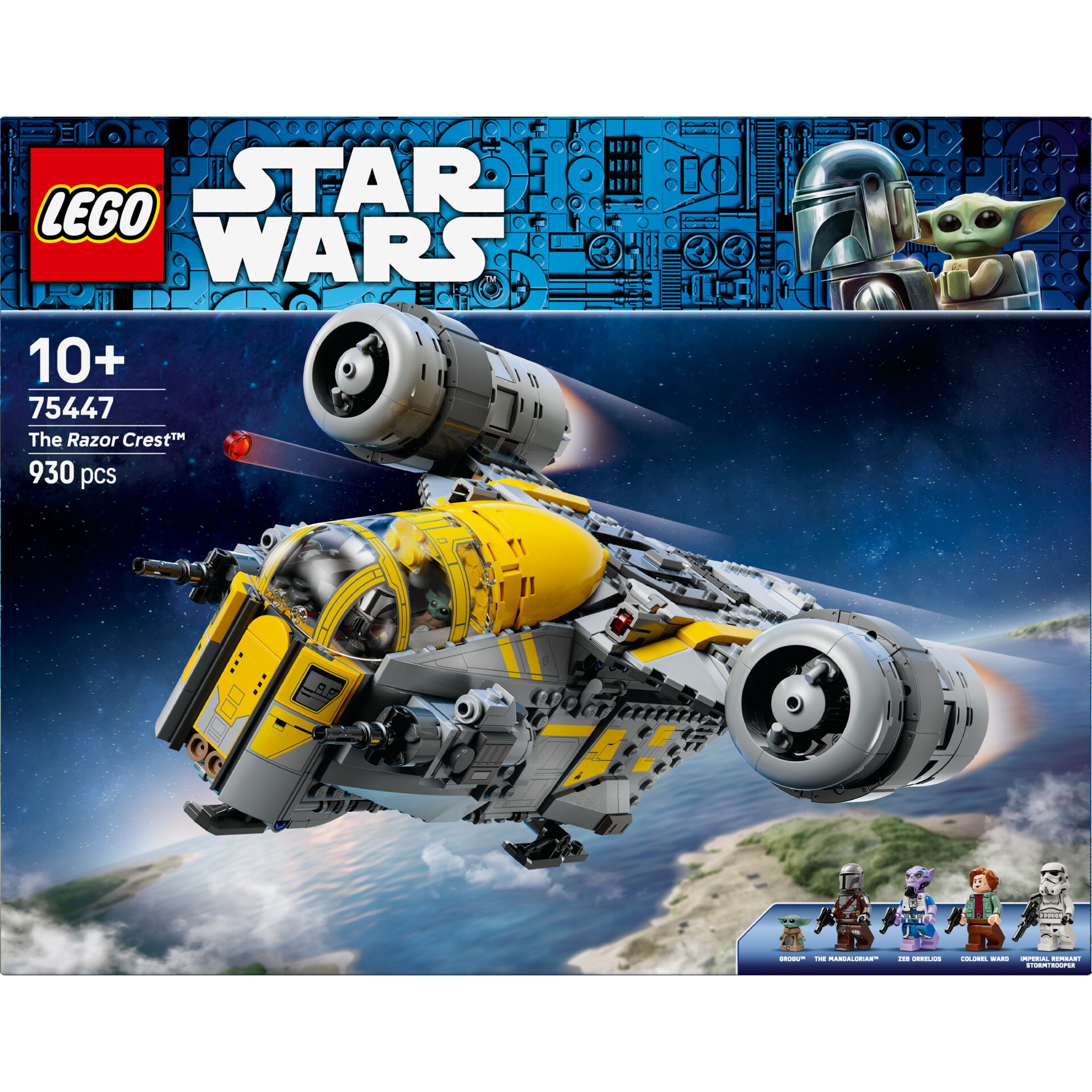 Lego Star Wars, The Razor Crest, Raumschiff, Gelb Grau, 930 Teile