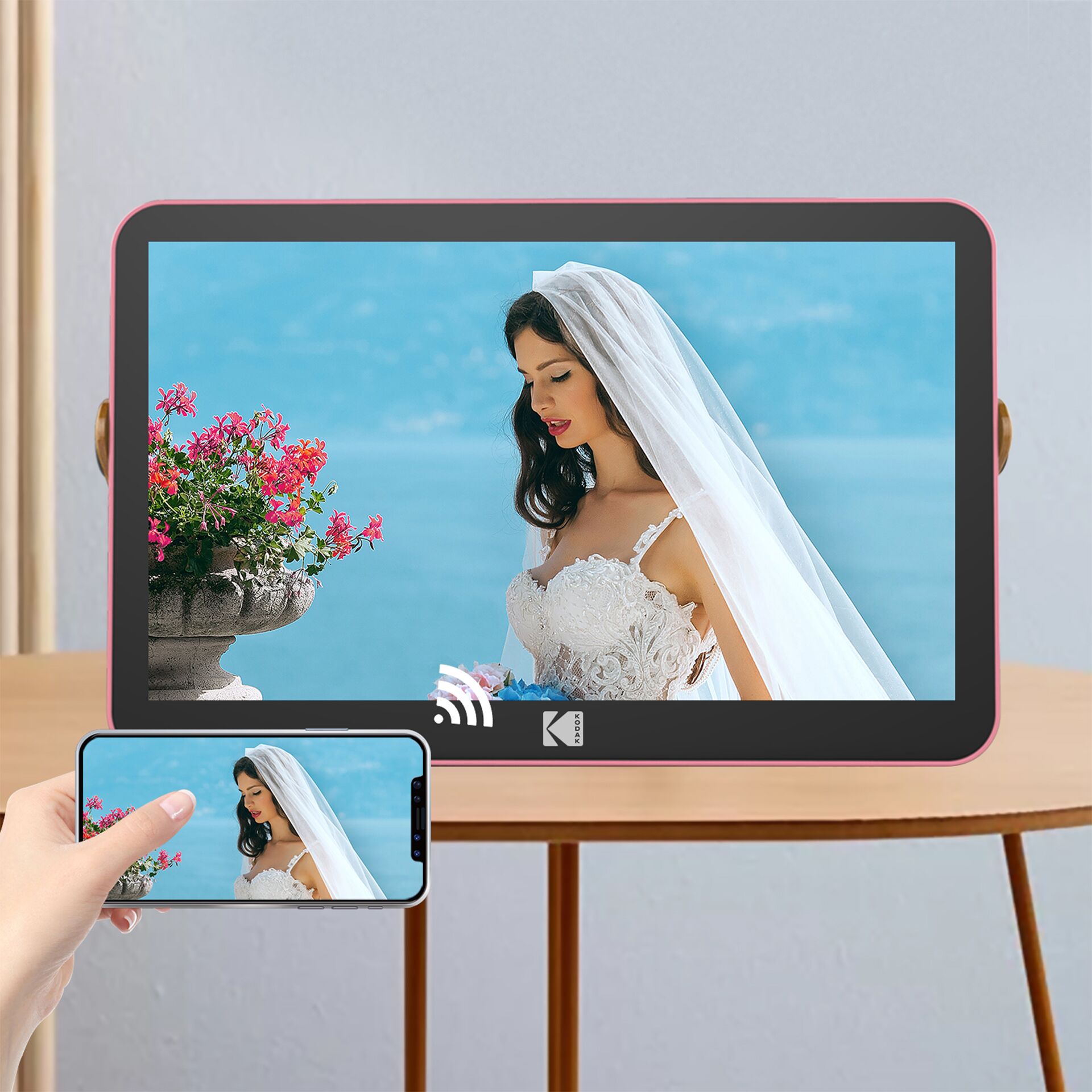 Photographie, Kleid, Hochzeitskleid, Blumenstrauß, Elektronik