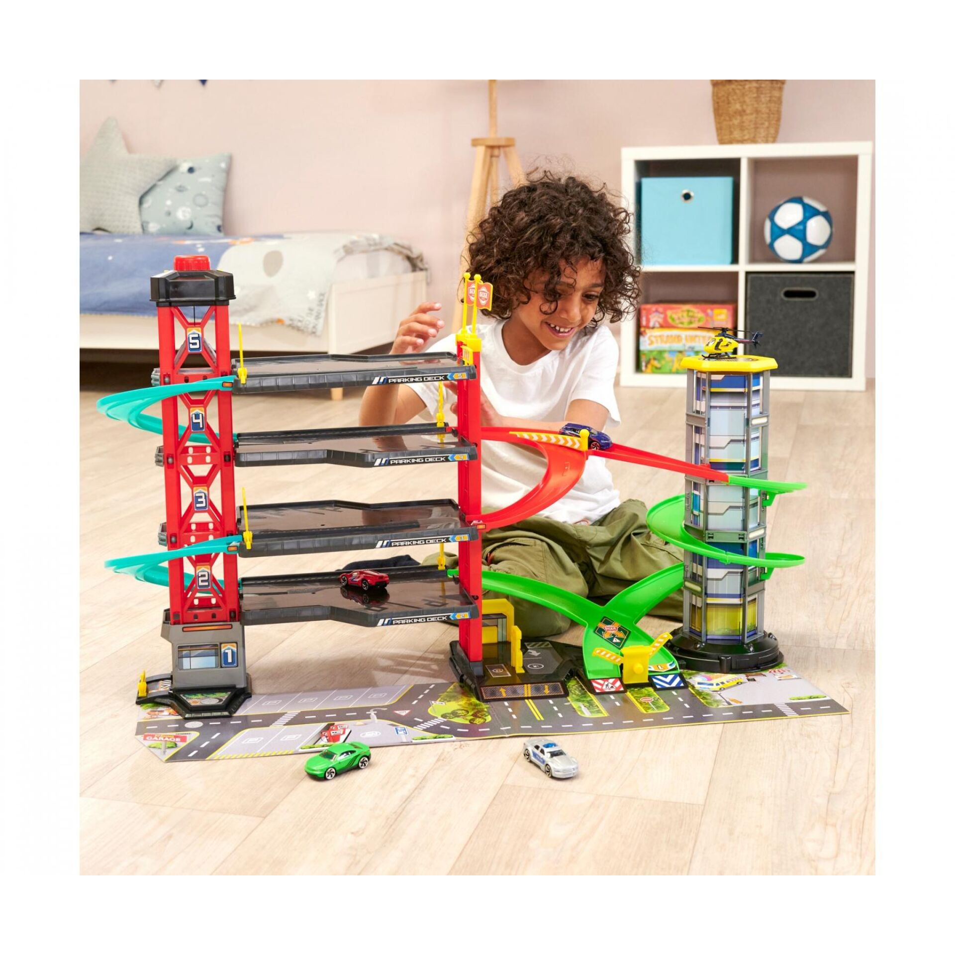 Spielzeug, Rennbahn, Kletterturm, Autospiel, Kinderzimmer