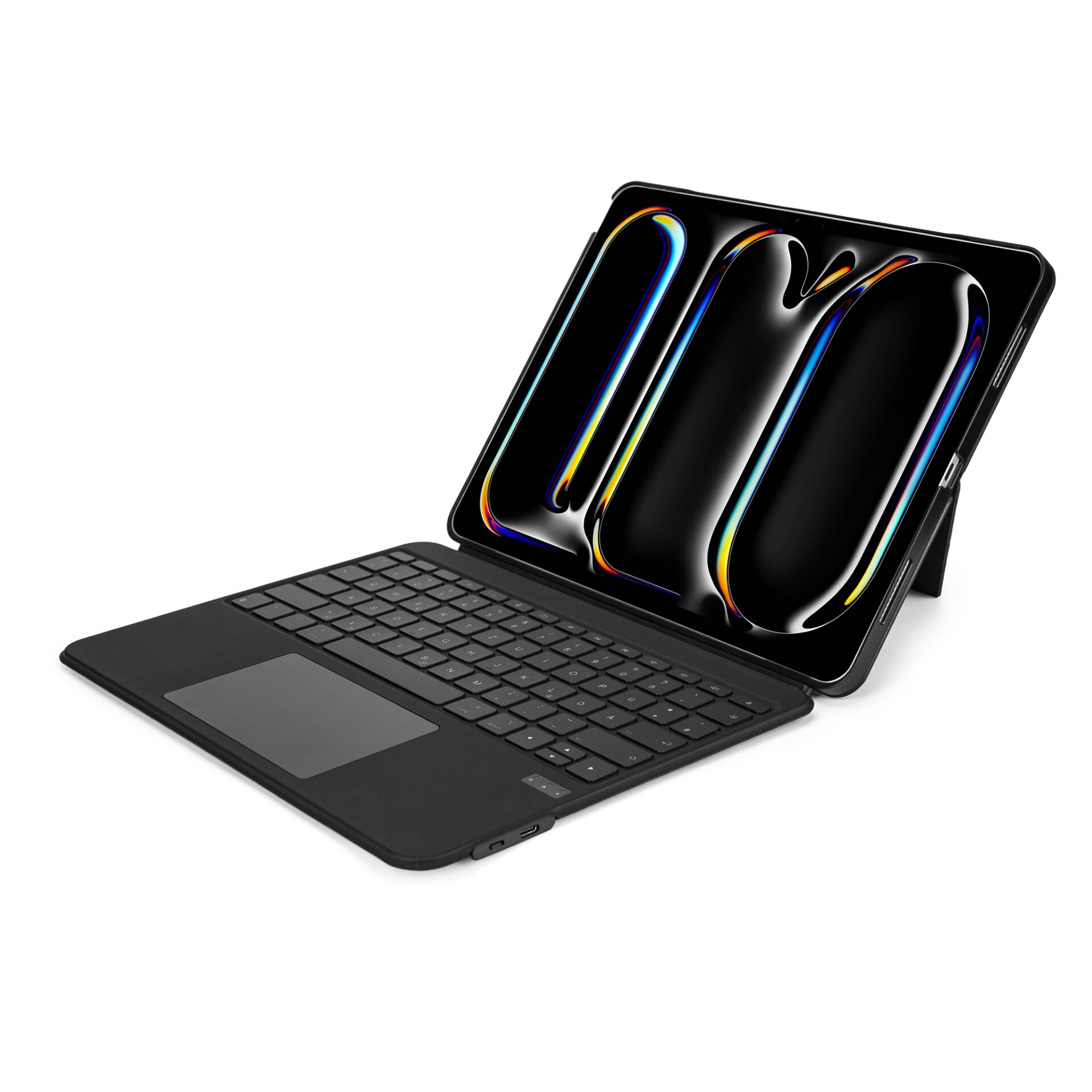 tablet, Touchscreen, Tastatur, Schwarz, bunter Bildschirm, tablet, Tastatur, abnehmbar, schwarz, sleep-wolio