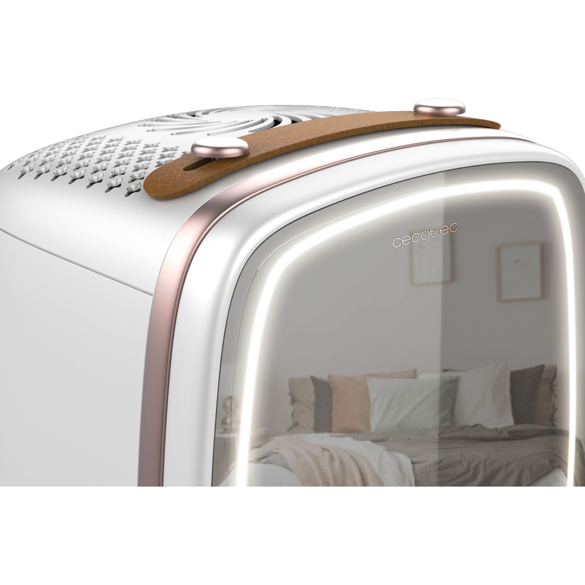 Toaster, Retro, Weiß, Glass-Tür, LED-Beleuchtung