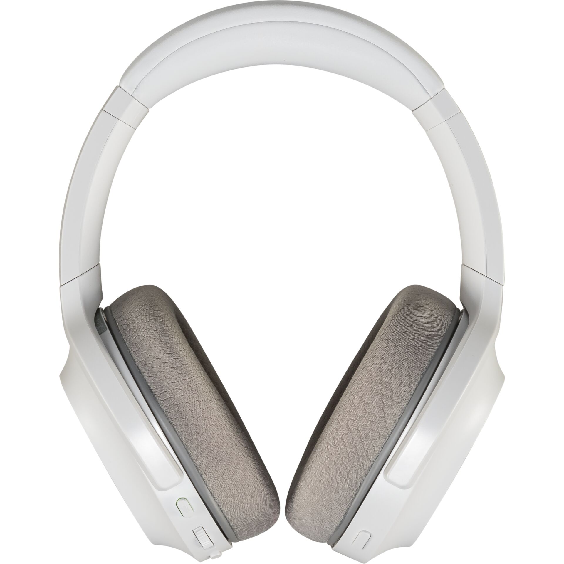 kopfhörer, over-ear, drahtlos, lederoptik, grau