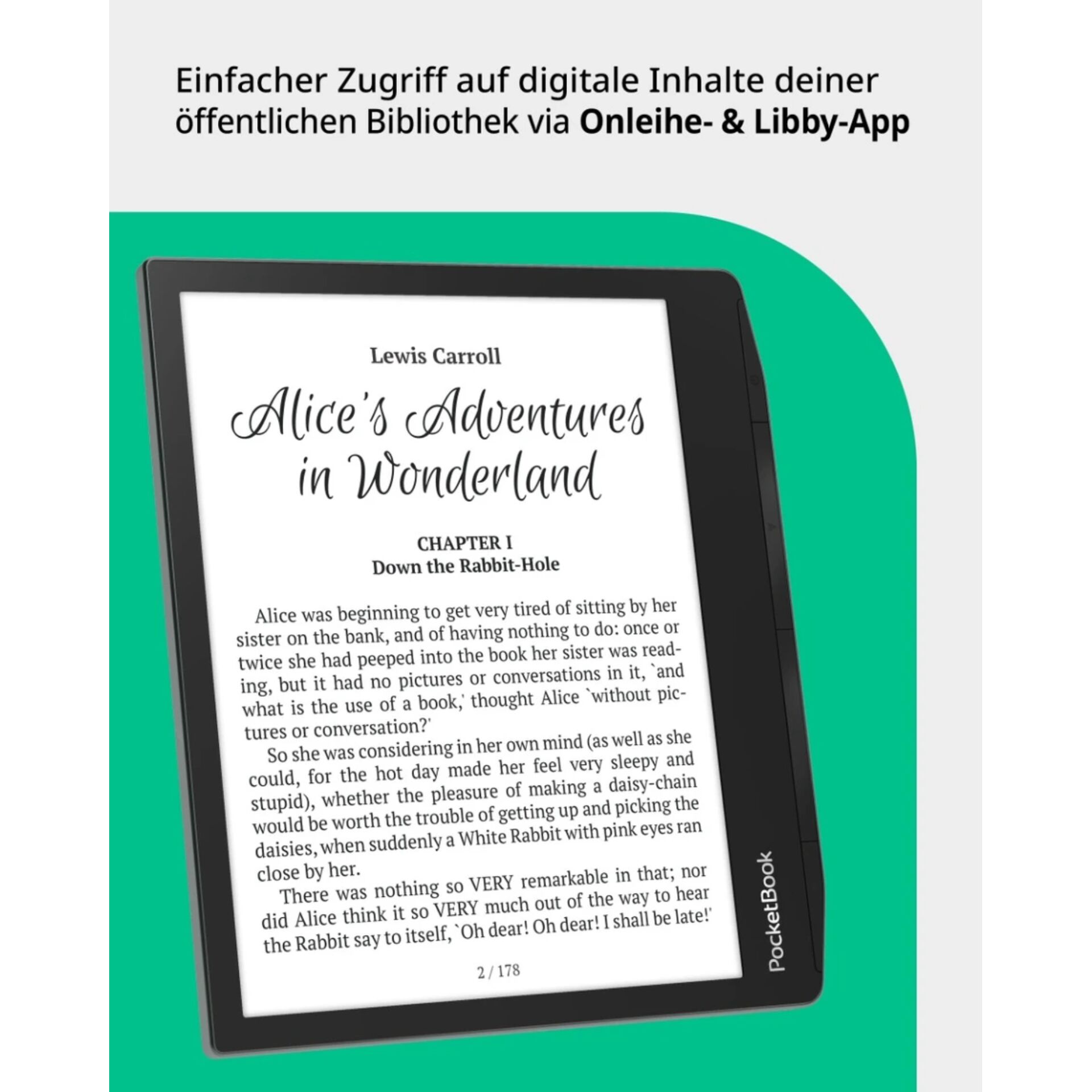 e-reader, ebook, tablet, schwarzer rand, Seitendisplay