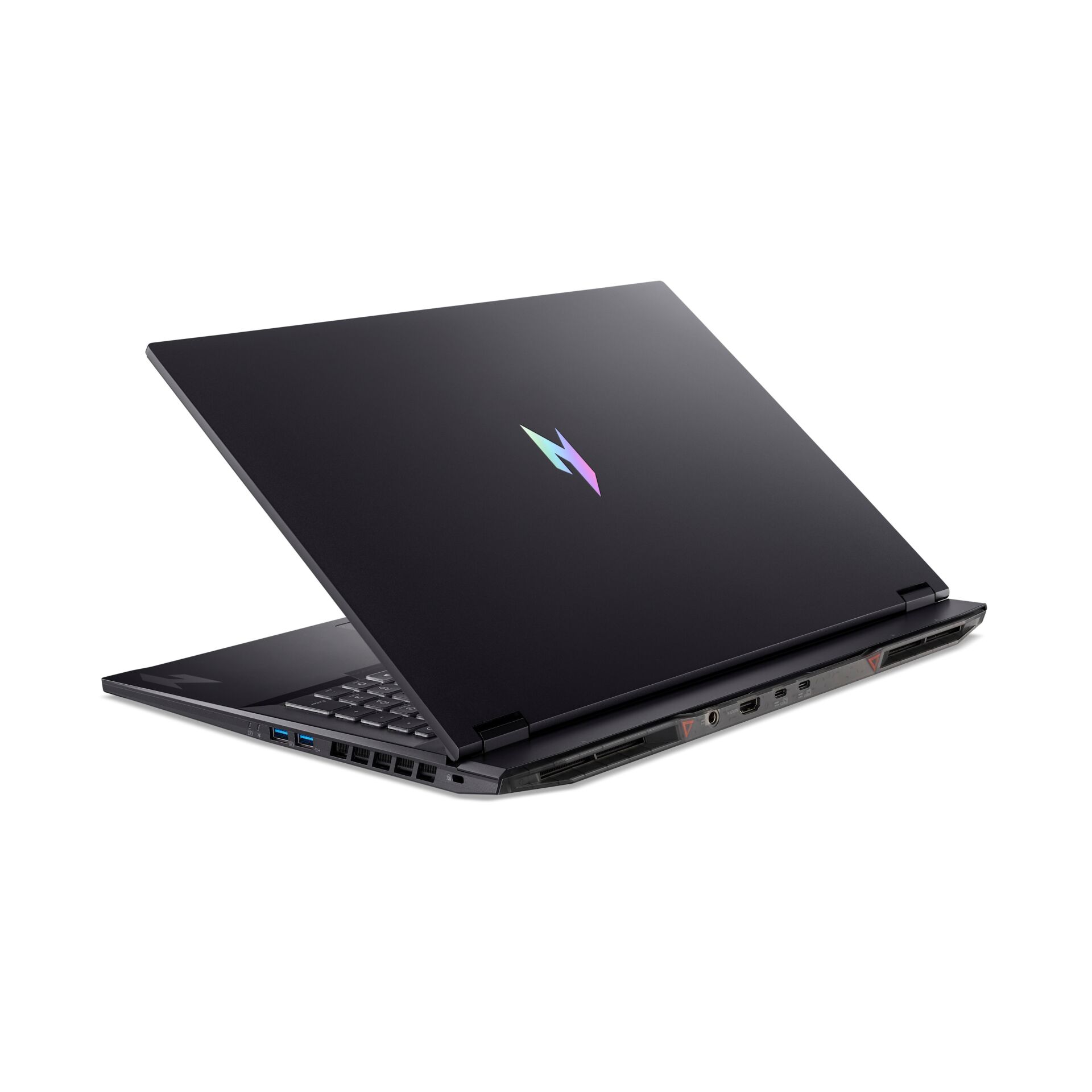 laptop, gaming laptop, schwarz, klappbares laptop, USB-C, RGB-Logo