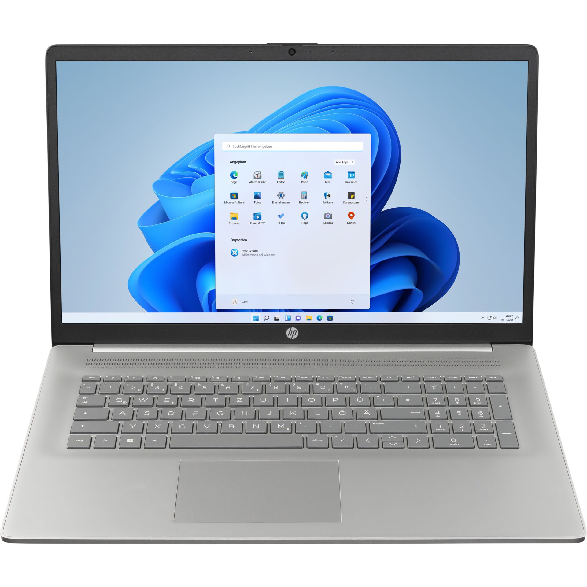 HP 17-cp3676ng 43,9cm (17,3") Ryzen 7 16GB 1TB Computer, Elektronik, Laptop, PC, Computer-Tastatur