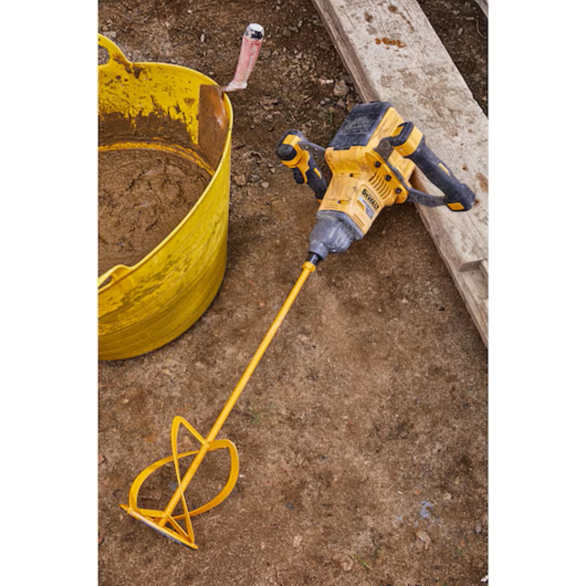 Bohrmaschine, Schalldämpfer, Grau gelb, Baustelle, Stabschnecke