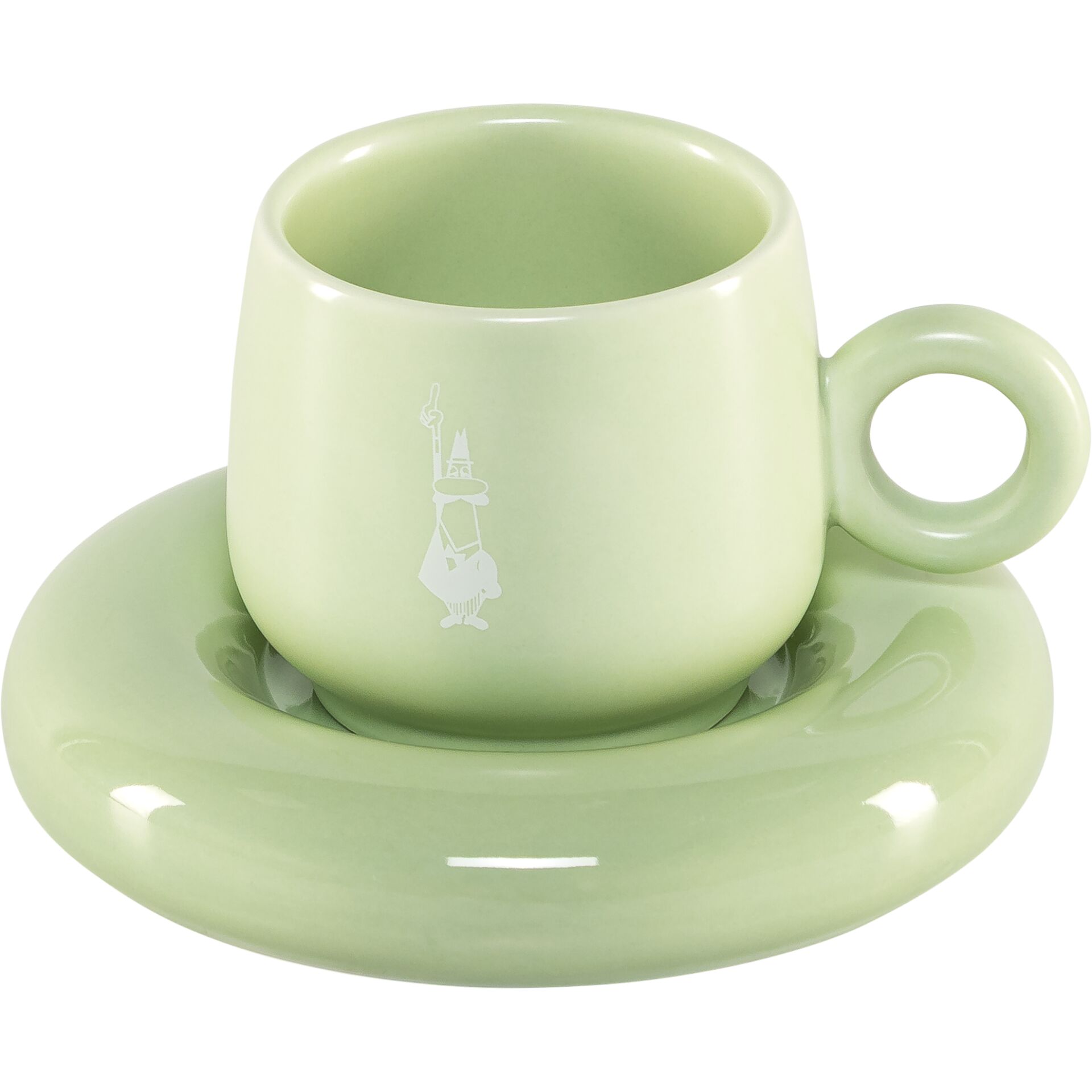 Tasse, Kaffeetasse, Grün, Keramik, Untertasse