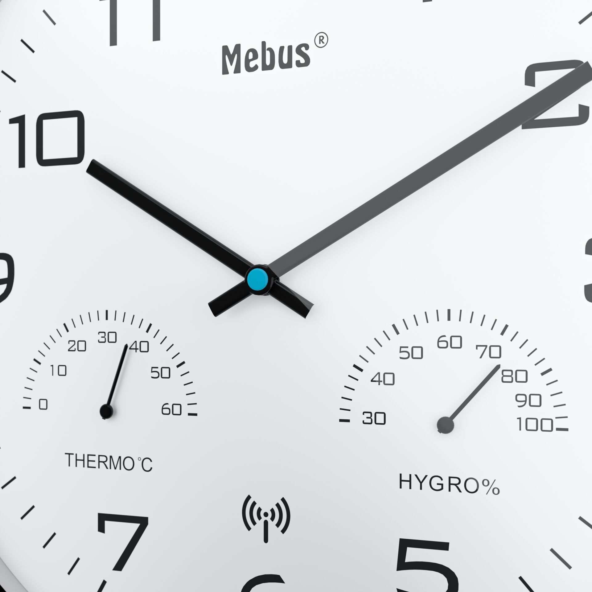 Uhren, Wanduhr, Thermometer, Hygrometer, Zifferblatt