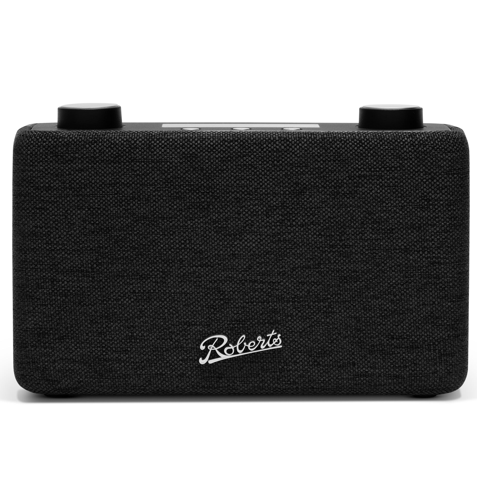 sprecher, bluetooth, tragbar, schwarz, stoff