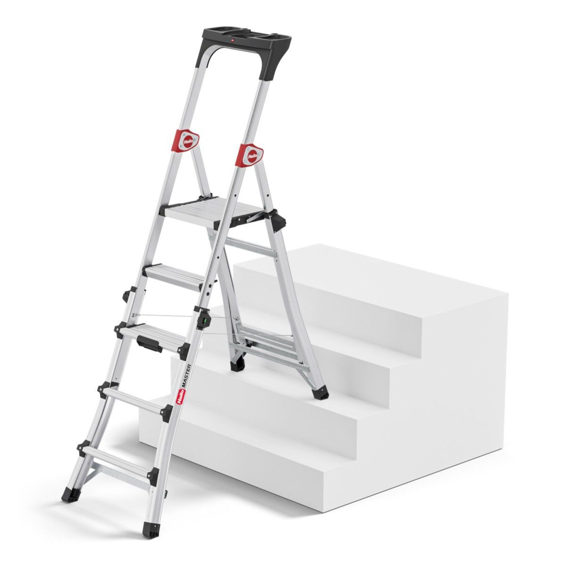 Trittleiter, Aluminium, Mehrzweckleiter, Stufenleiter, Gewicht