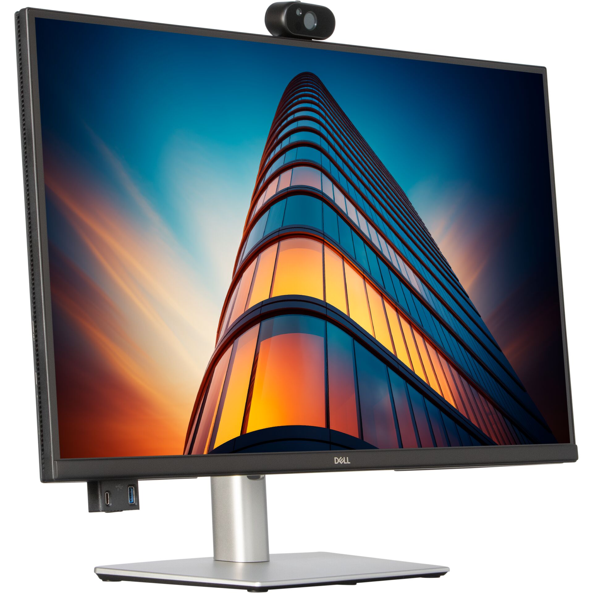 monitor, 24-Zoll, Kamera?, Dell?, Webcam, monitor, HDMI, USB-C, Webcam, Ergonomischer Ständer