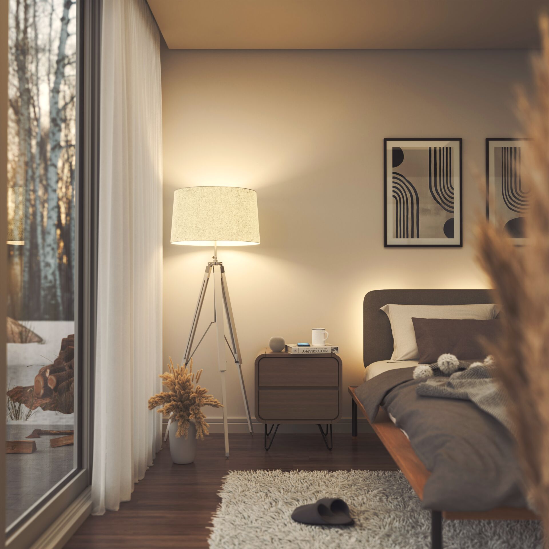 Lampe, Tasse, Gemälde, Inneneinrichtung, Schuh