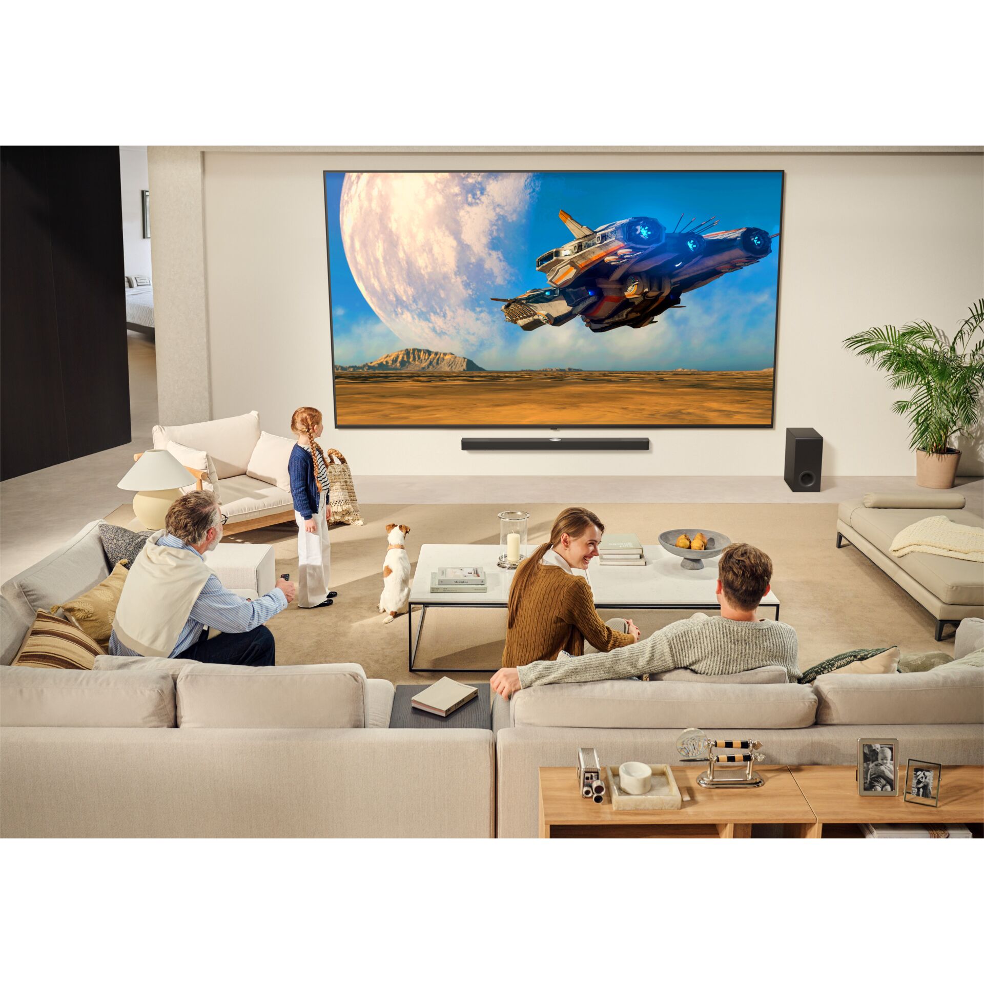 Wohnzimmer, Couch, Innenarchitektur, Sprecher, Pflanze