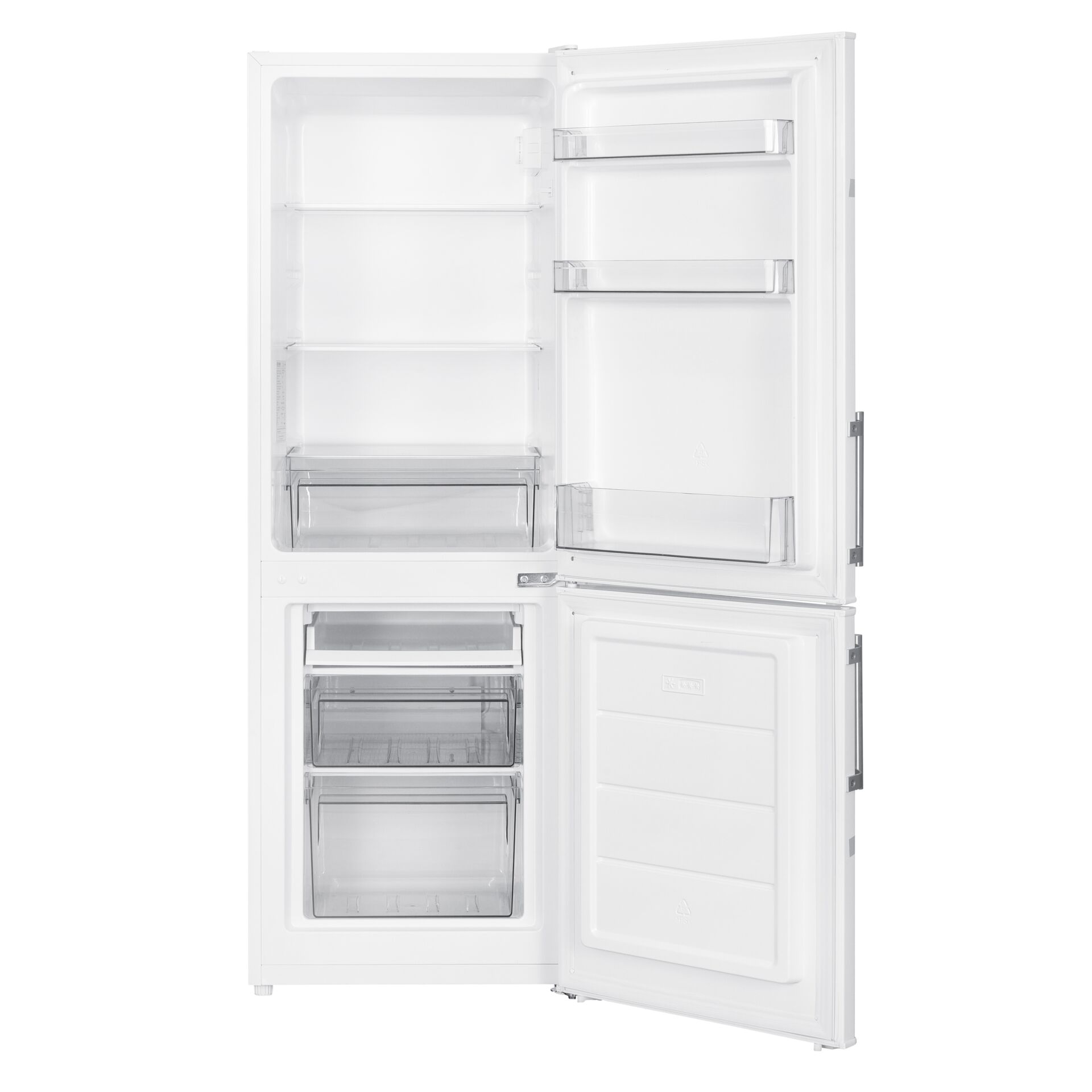 Kühlschrank, Weiß, Unterer Gefrierschrank, Freistehend, Gefrierfach