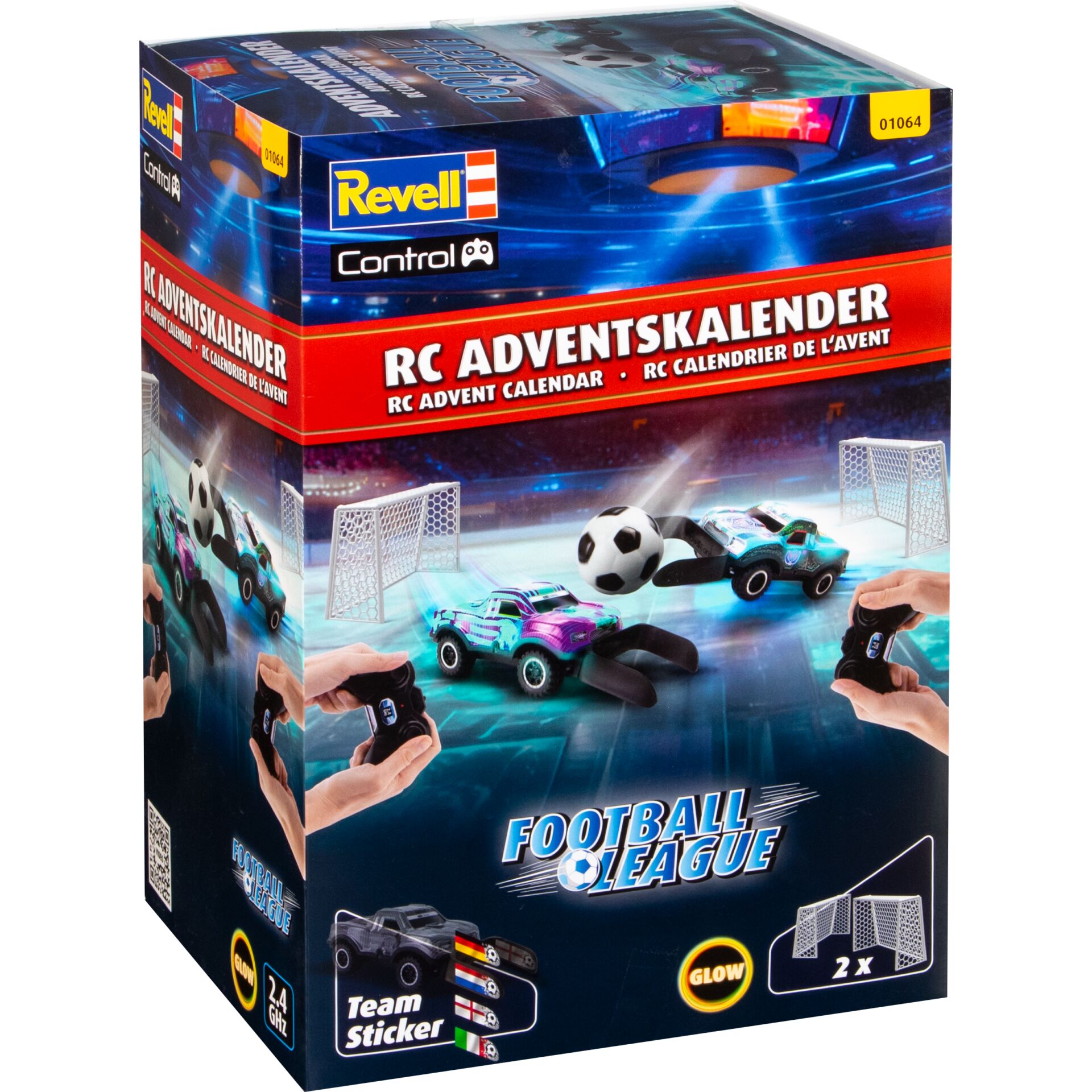 RC Auto, Adventskalender, Football League, Fernbedienung, 2x Tore