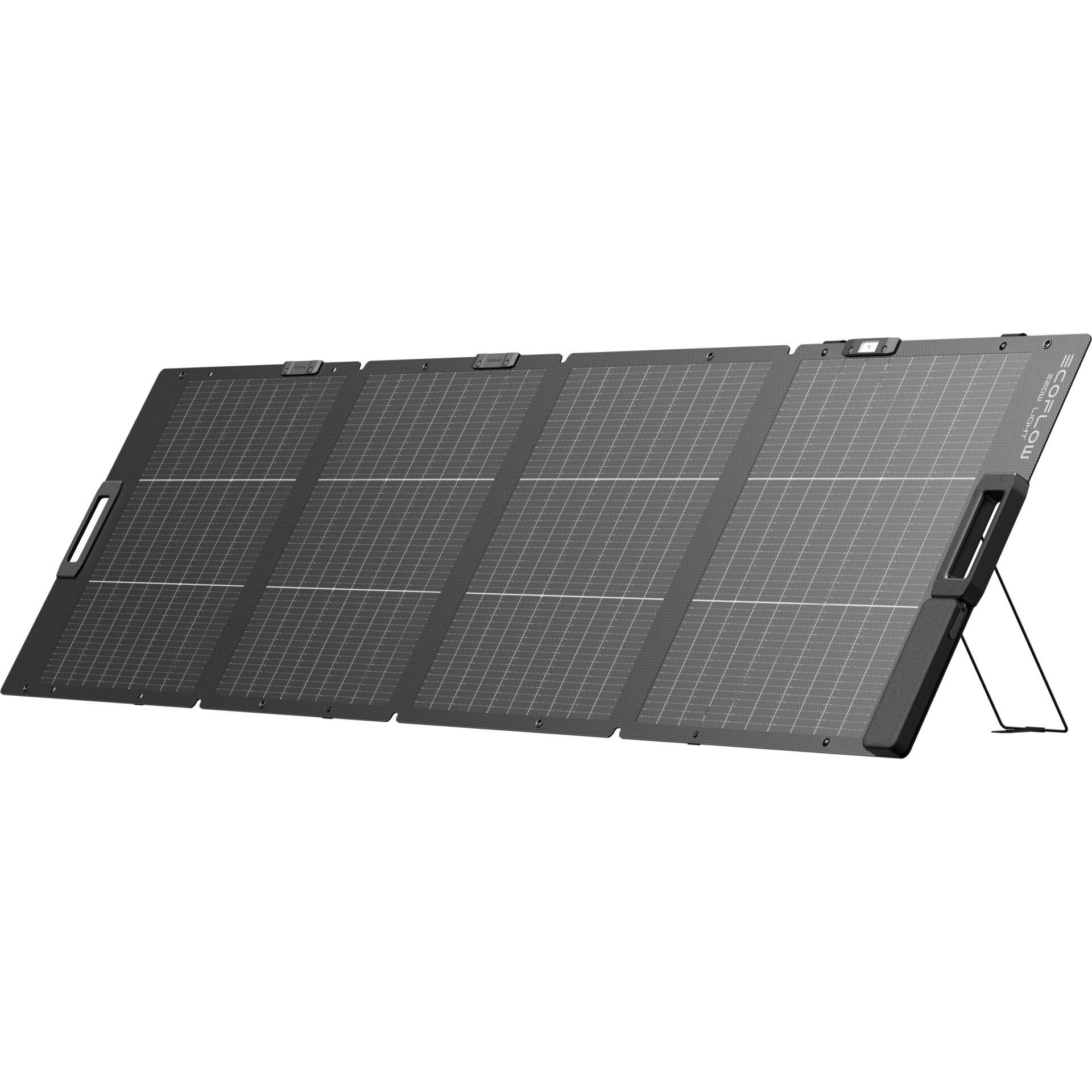 faltbares Solarpanel, Solar-Ladegerät, Photovoltaikmodule, dunkelgrau, Aufstellständer