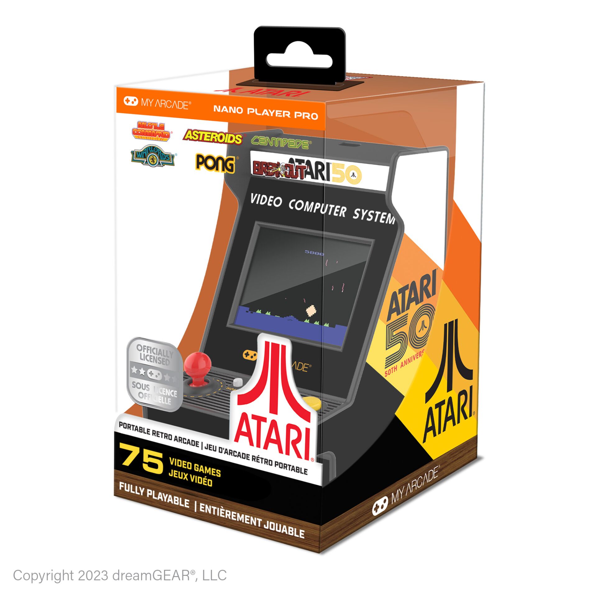 Atari, Retro, Handheld-Spielkonsole, Portabel, 75 Spiele