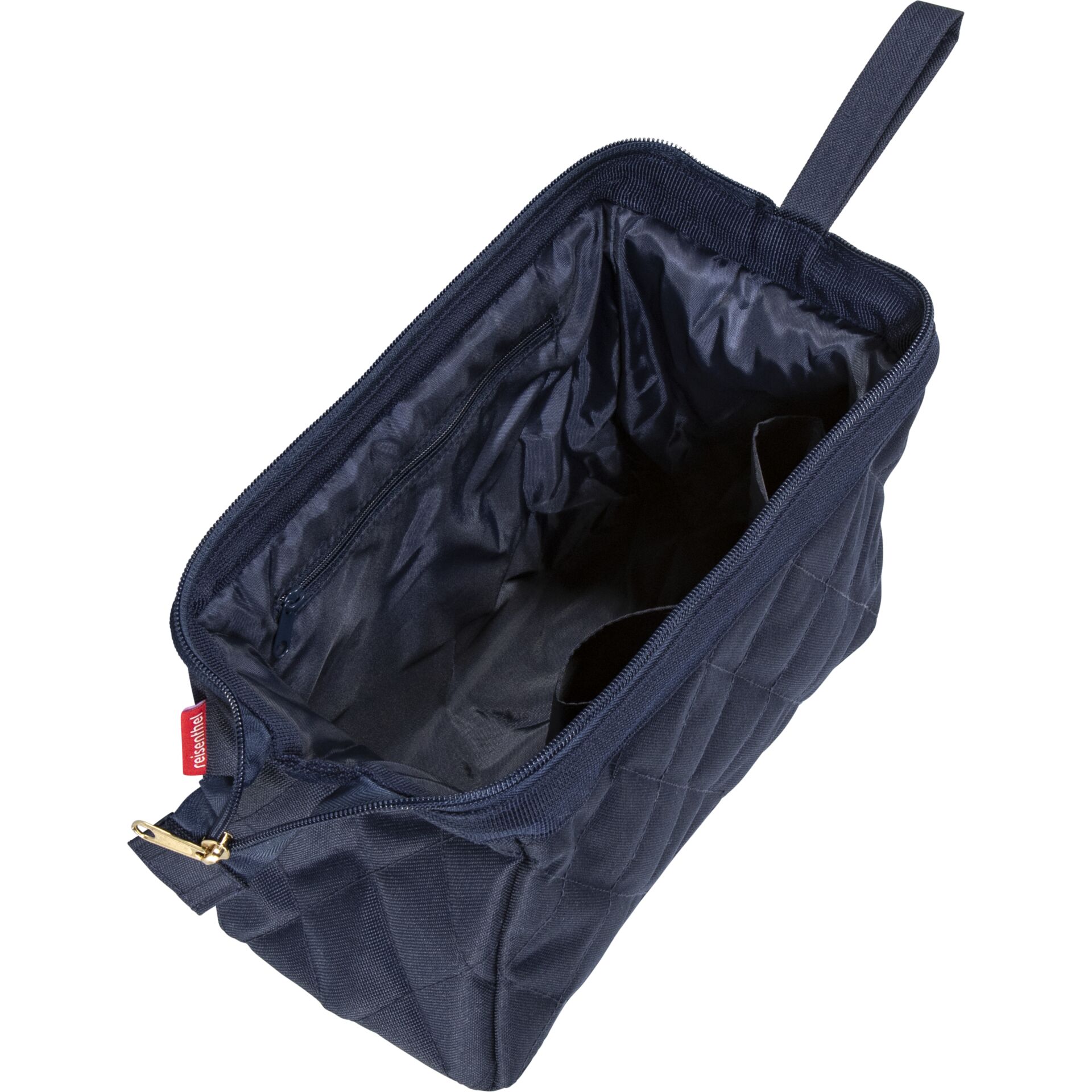Kulturtasche, Kosmetiktasche, Nachtblau, Reißverschluss, Innenfächer