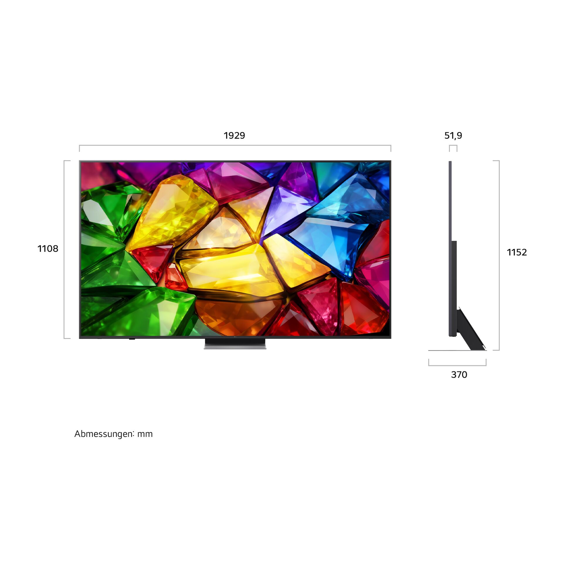 Fernseher, LED-TV, Flachbildschirm, Bilderfächer, 1000+ Nits