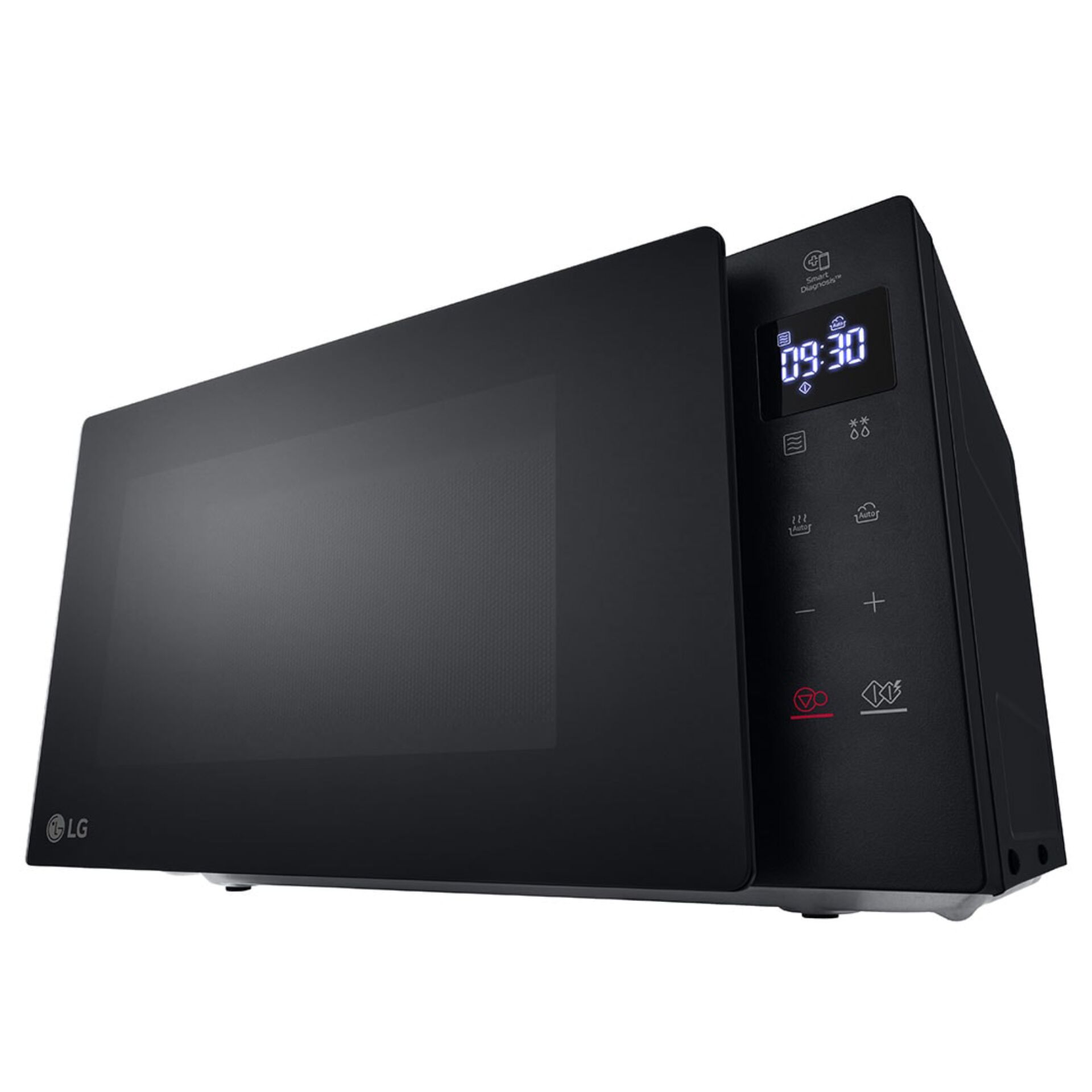 Mikrowelle, Kompakt, Schwarz, Digitaldisplay, Gläserne Tür, Mikro-Welle, Küche, Schwarz, Display, Knöpfe