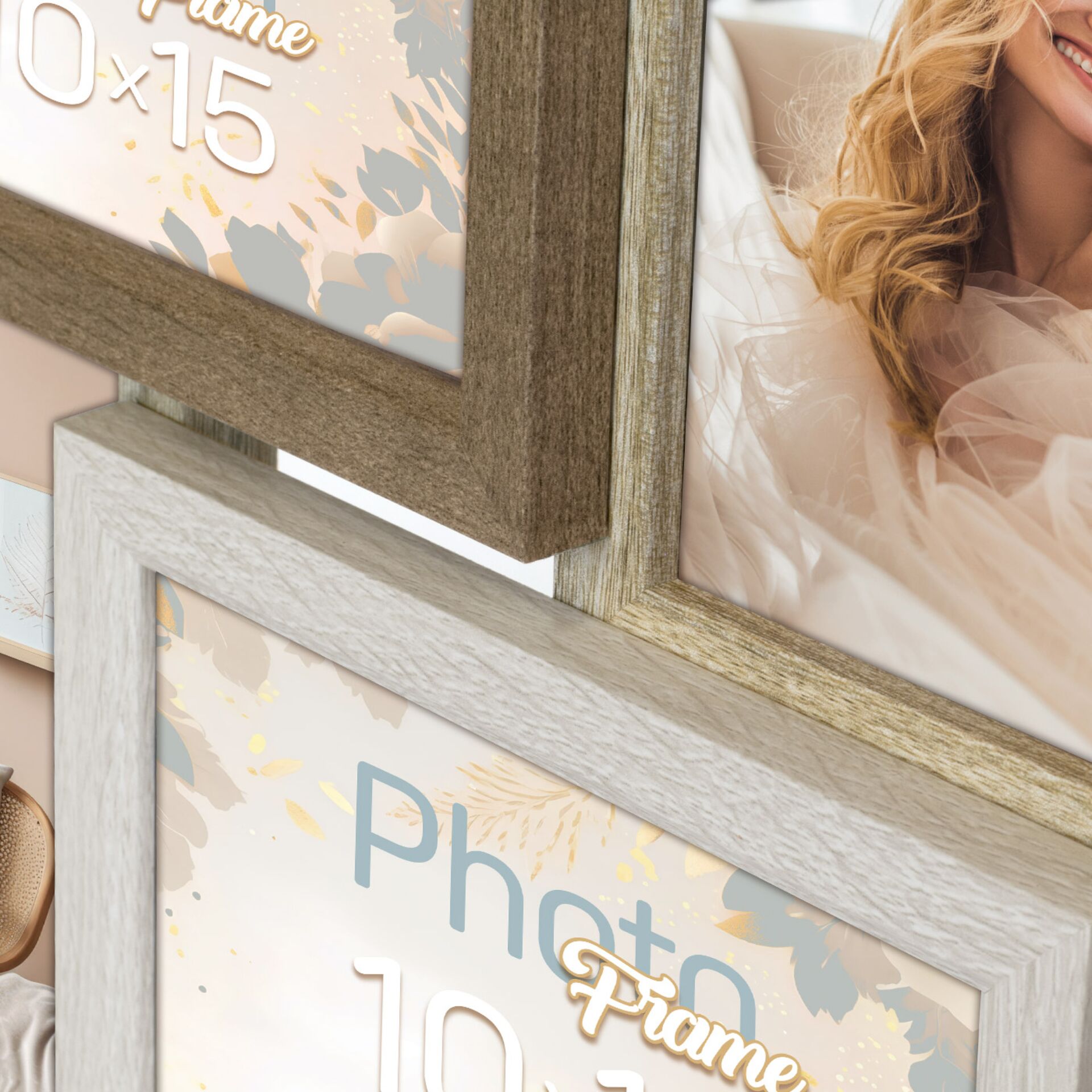 photo frame, wood frame, collage, wanddekor, rahmen-set, Foto-Rahmen, Wanddeko, Holzrahmen, Kollage, Galerie-Rahmen