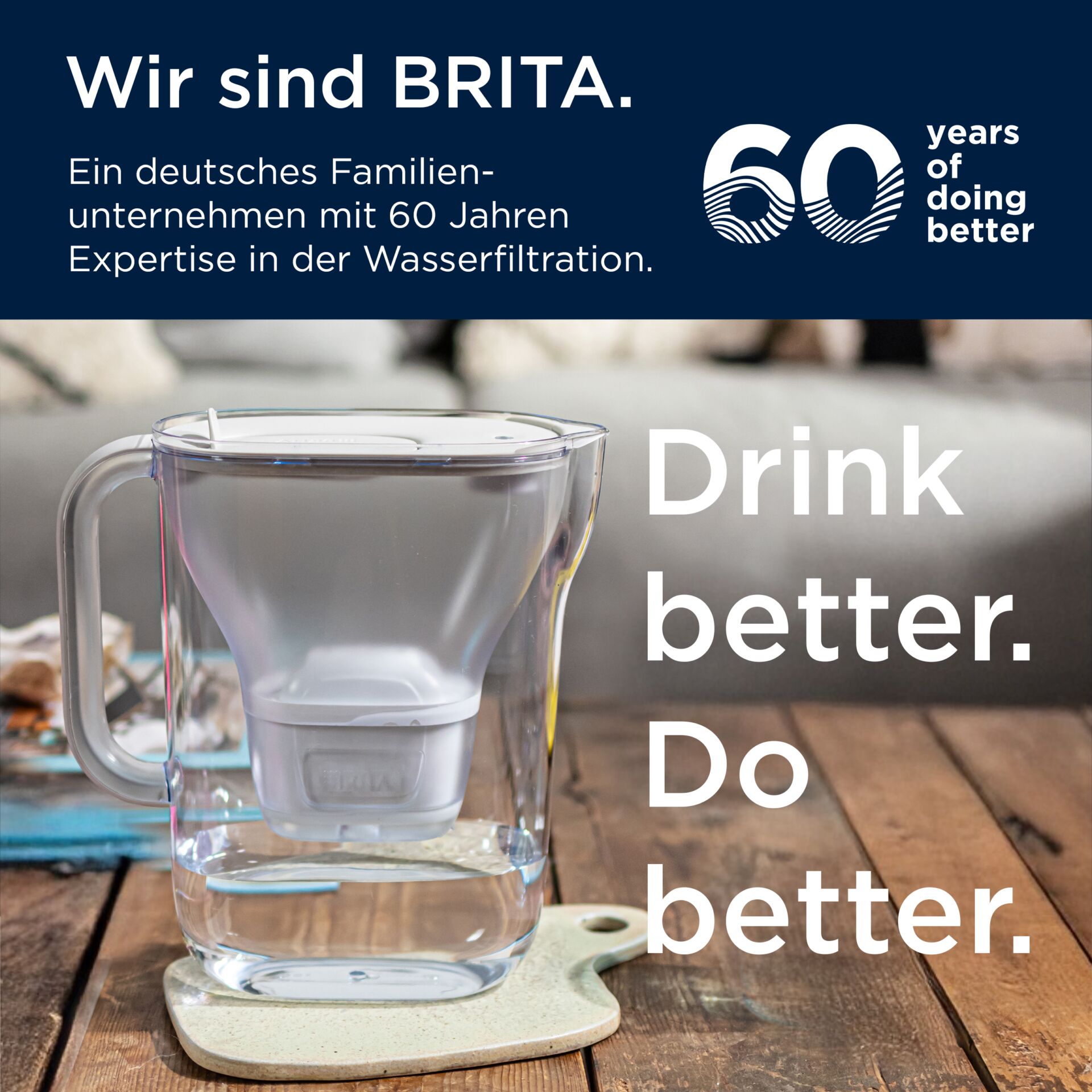 Wasserfilter, Kaffeepress, Glasbehälter, Wasserkrug, Filtereinsatz