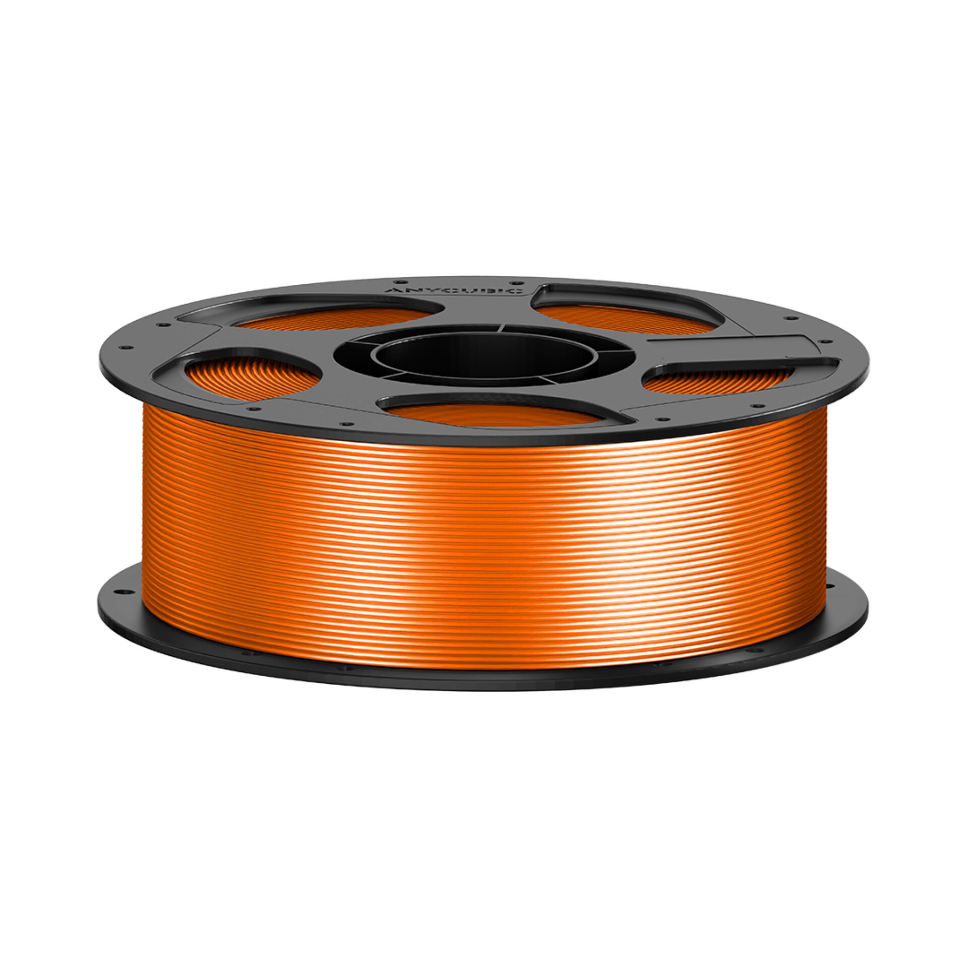 3D-Drucker-PLA, Filament, orange, Spule, aufgerollt