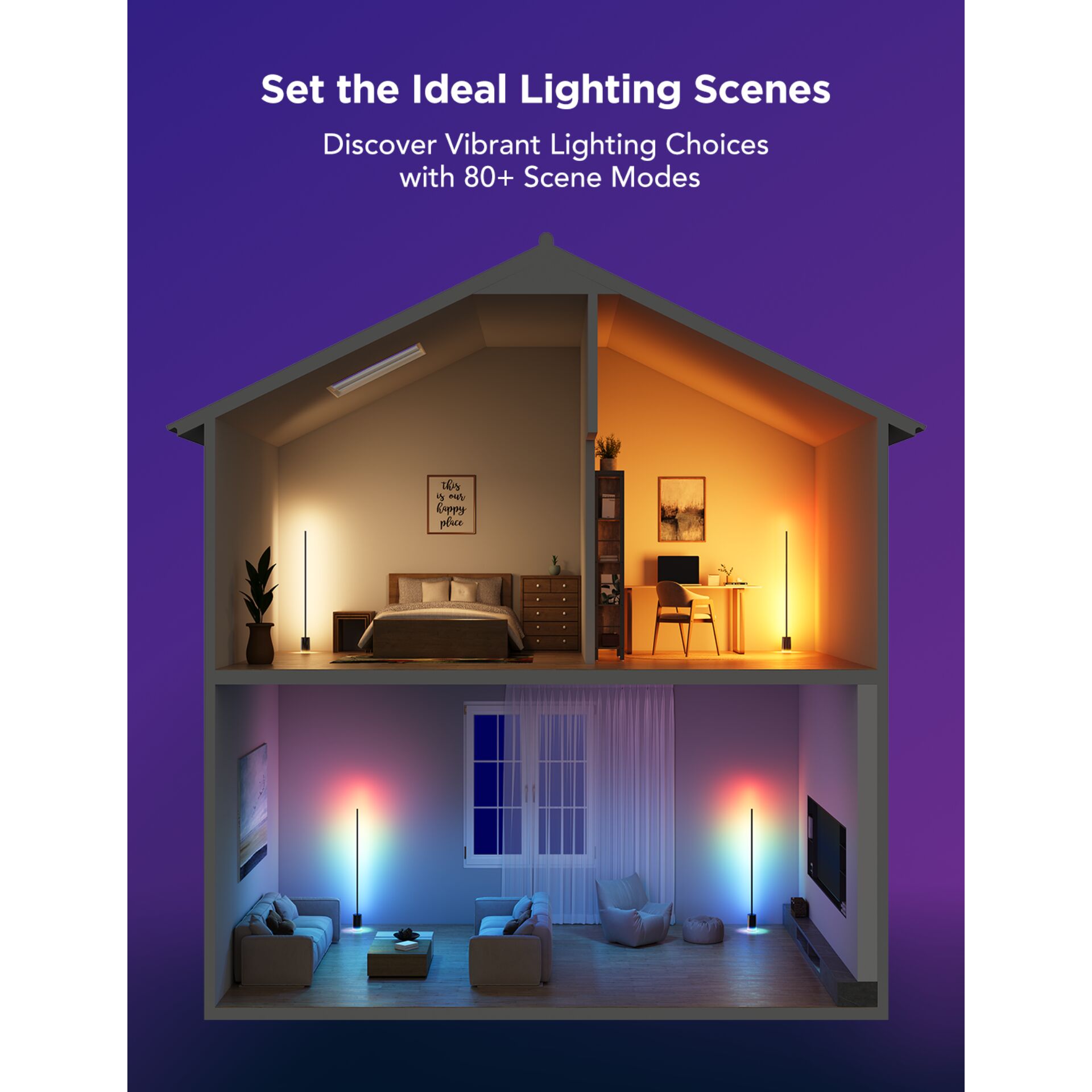 Innenarchitektur, Beleuchtung, Wohnzimmer, Überwachen, Bett