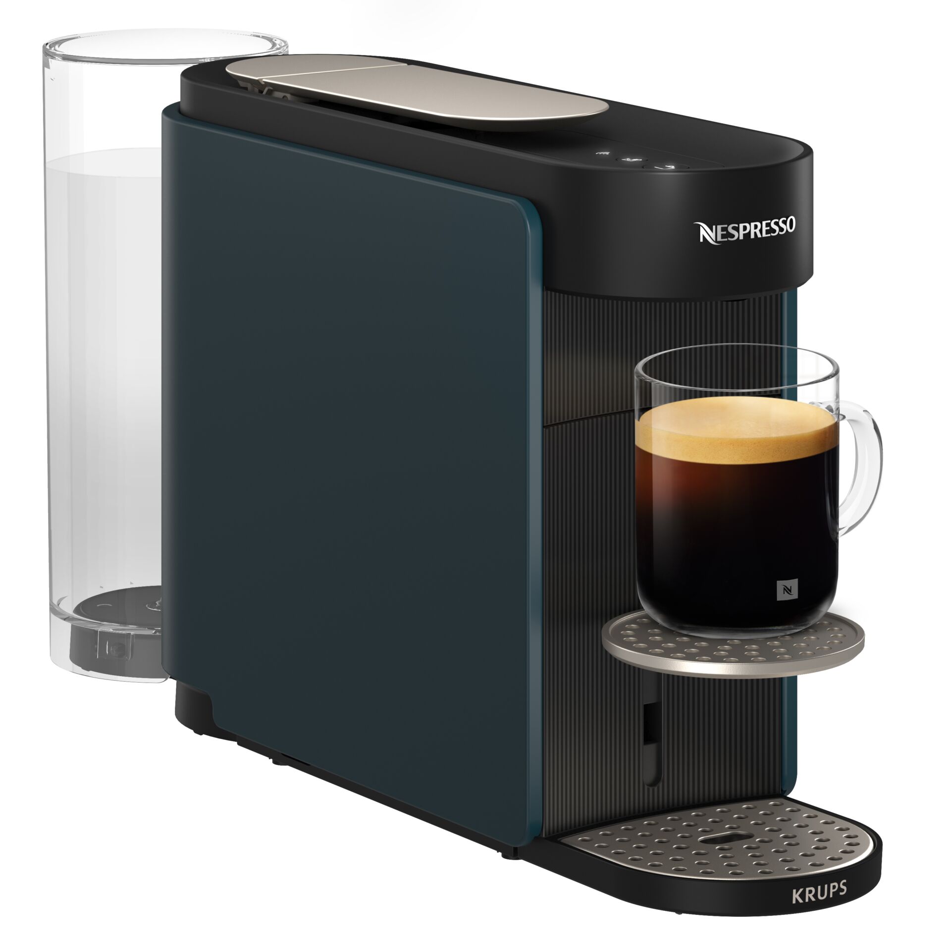 Kaffeemaschine, Espressomaschine, Nespresso, Kaffeezubereitung, Kaffeeautomat, Kaffeemaschine, Kapselmaschine, Espresso, Milchschaum, Tassenhalterung