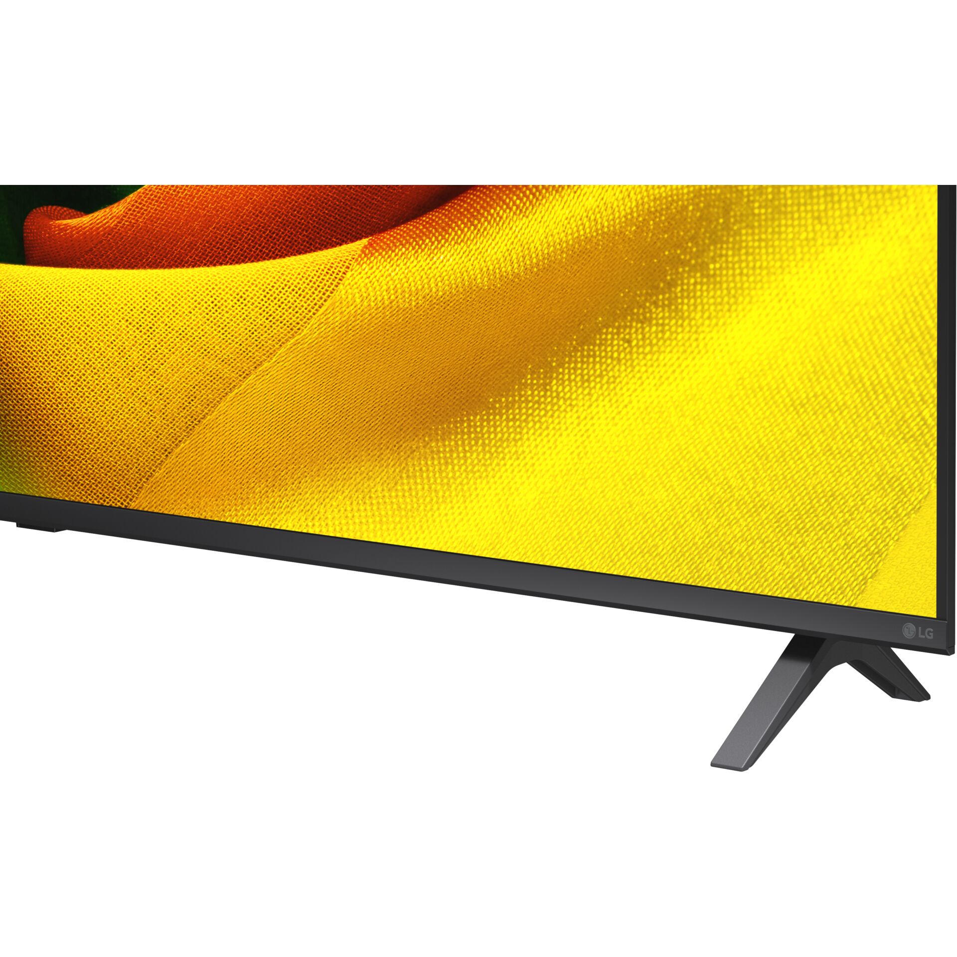 LED-Fernseher, Flachbildschirm, Schwarz, Standfuß, Gittermuster